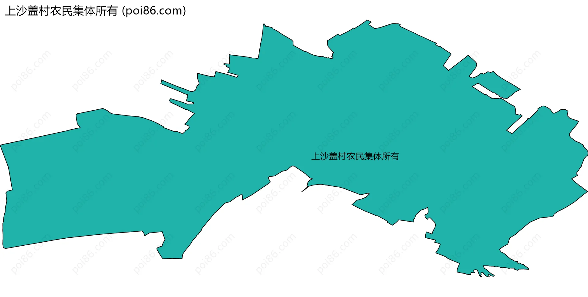 上沙盖村农民集体所有边界地图