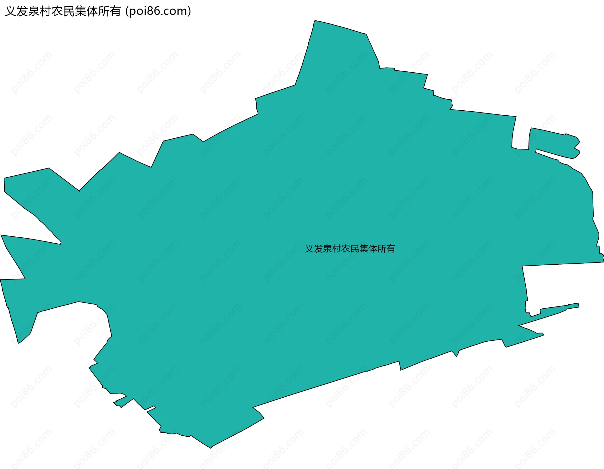 义发泉村农民集体所有边界地图