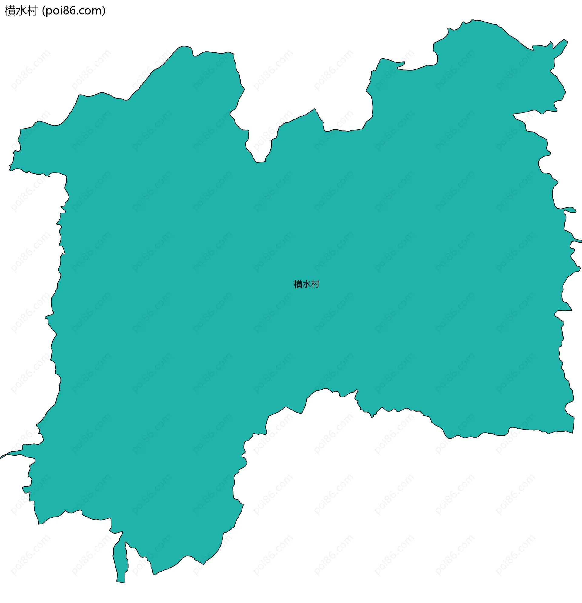 横水村边界地图