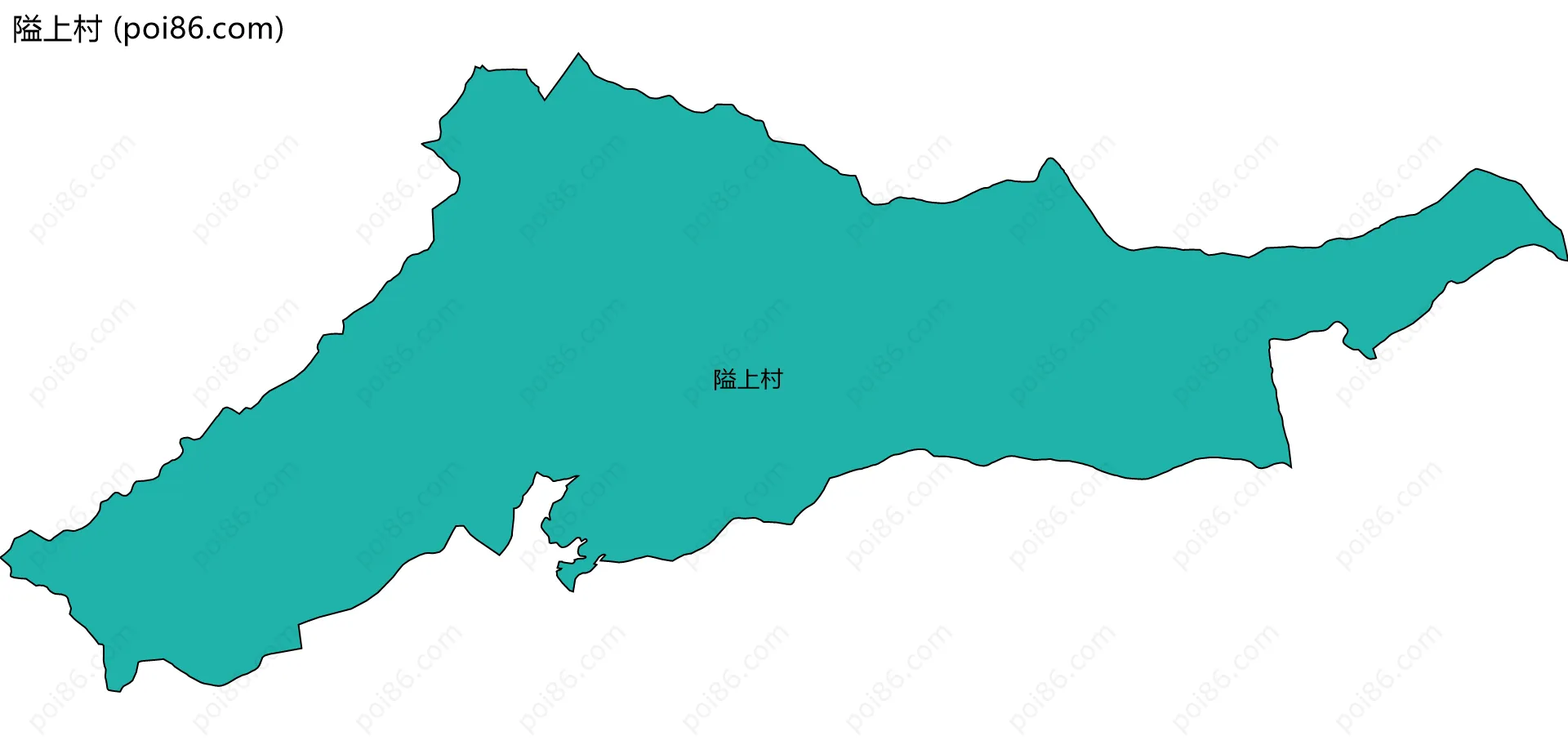 隘上村边界地图