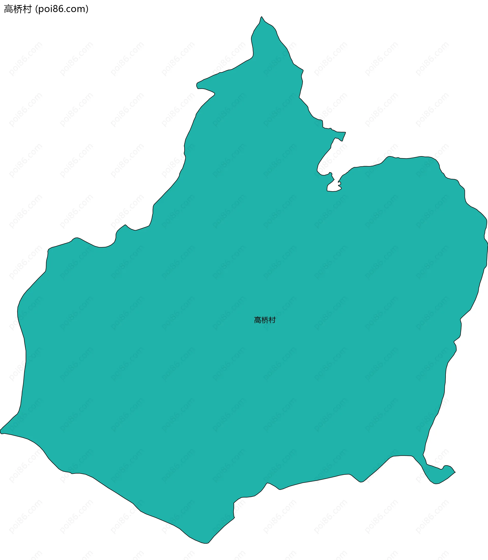 高桥村边界地图