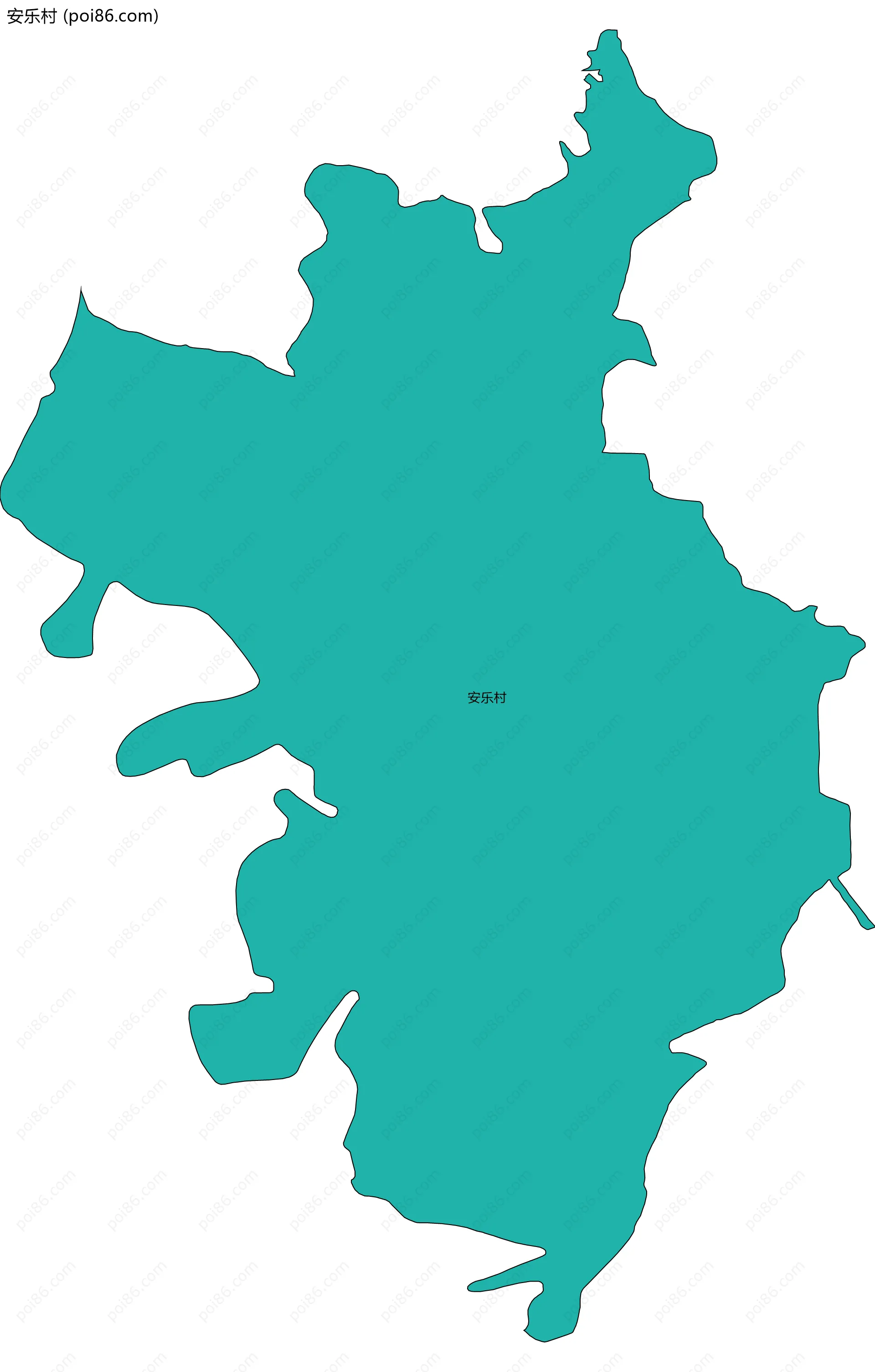 安乐村边界地图