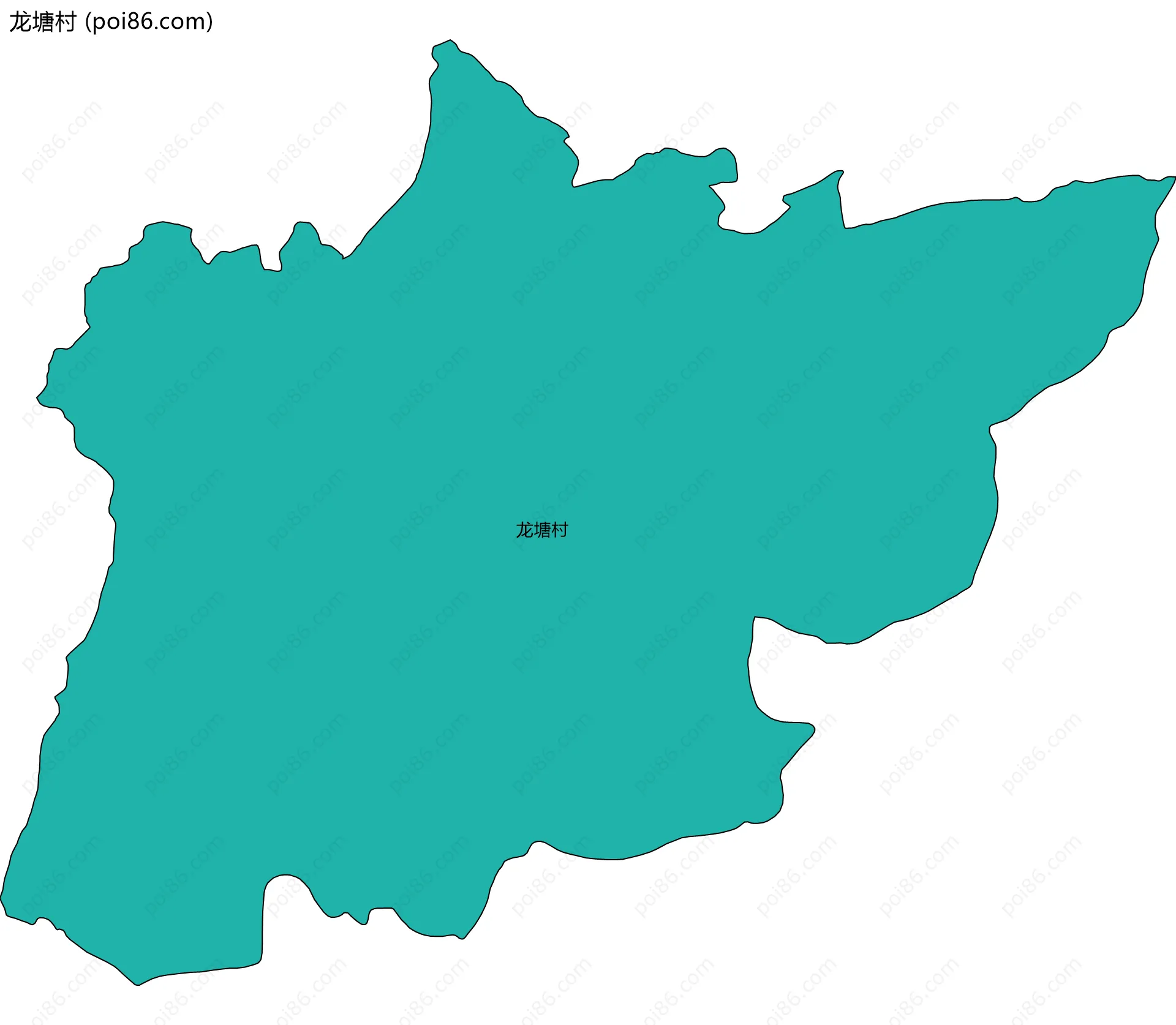 龙塘村边界地图