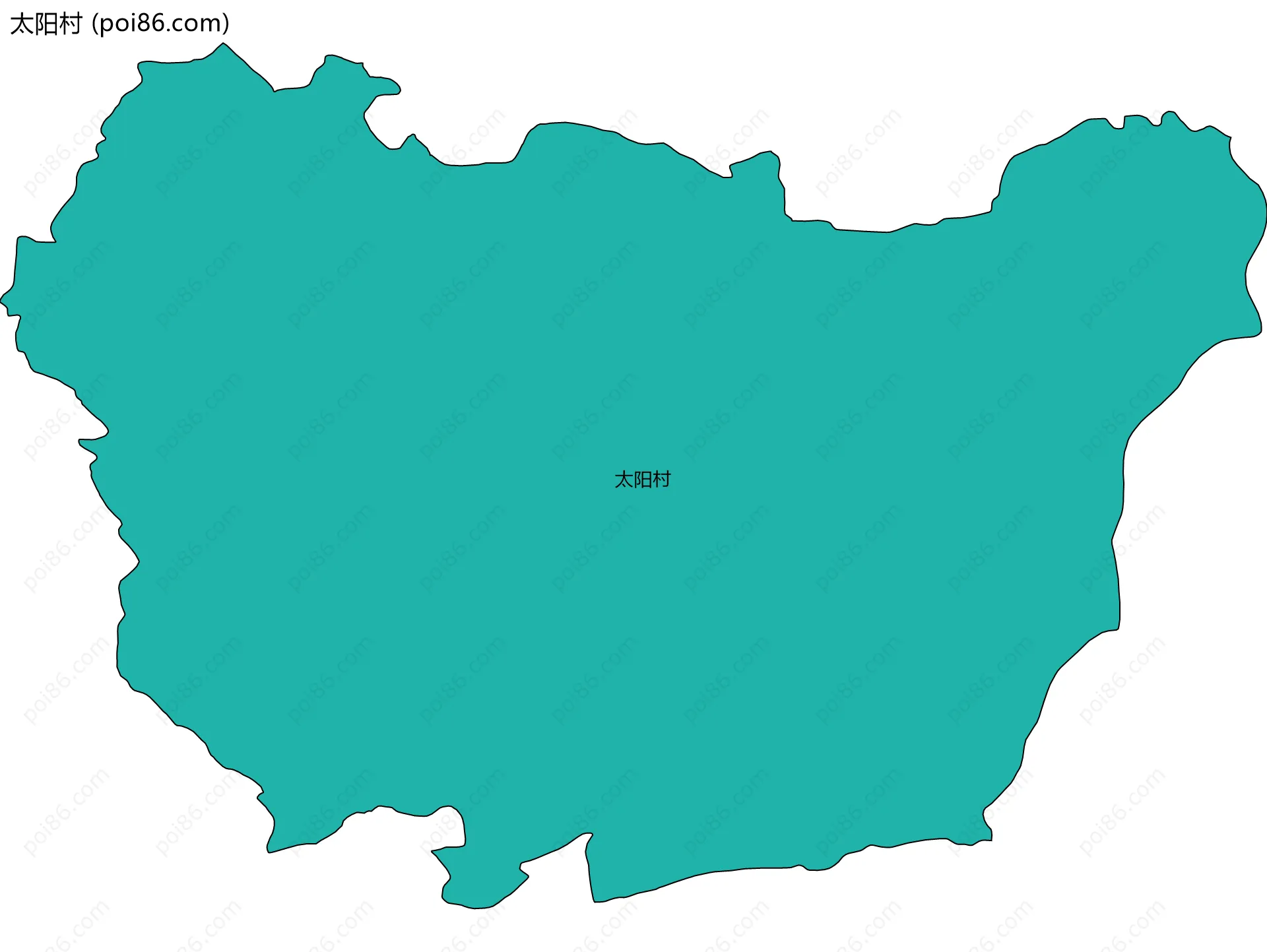 太阳村边界地图