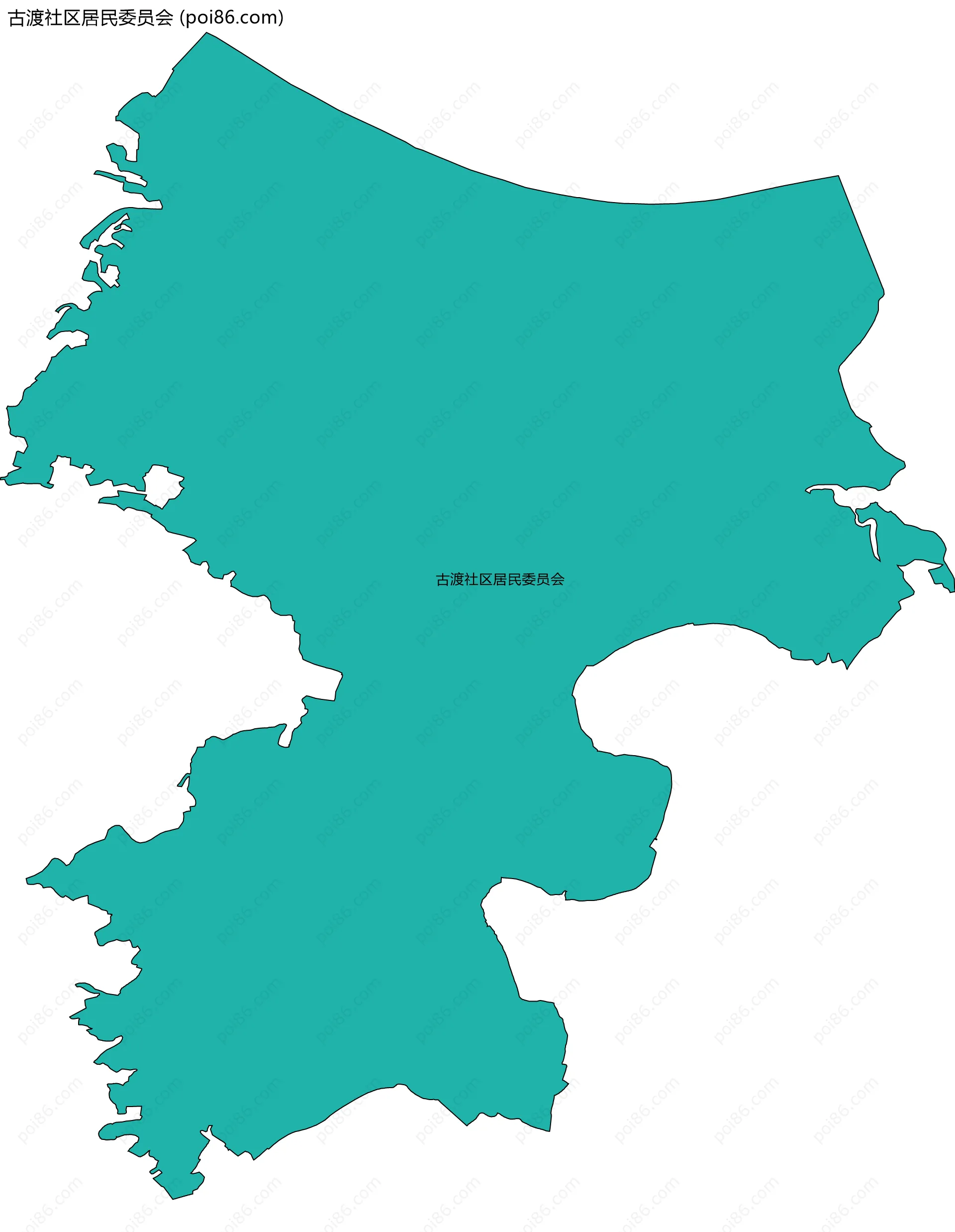 古渡社区居民委员会边界地图