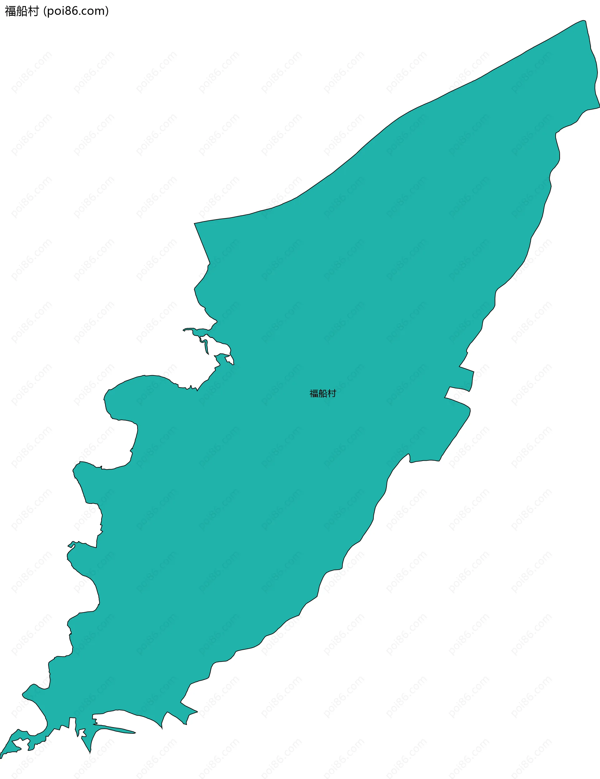 福船村边界地图