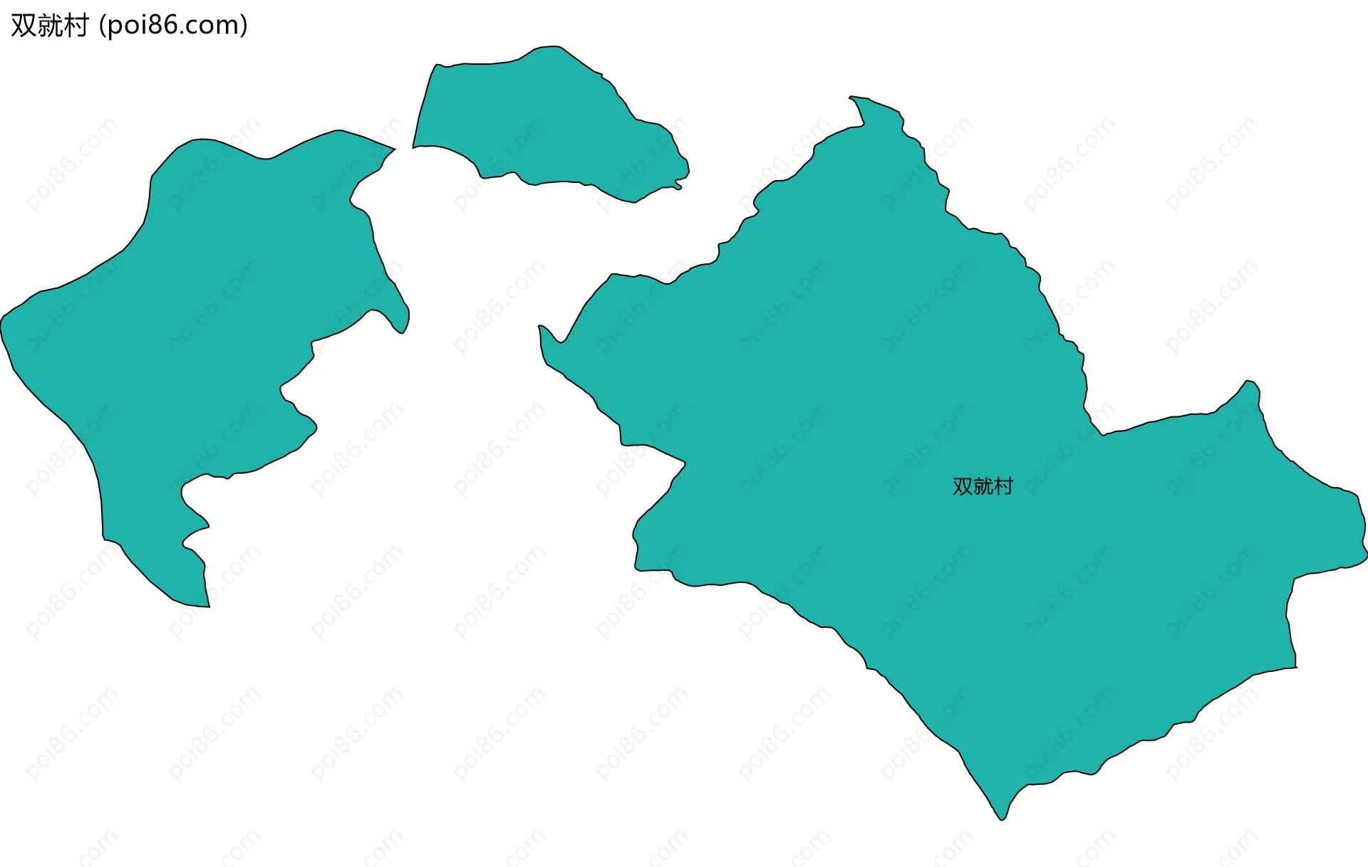 双就村边界地图