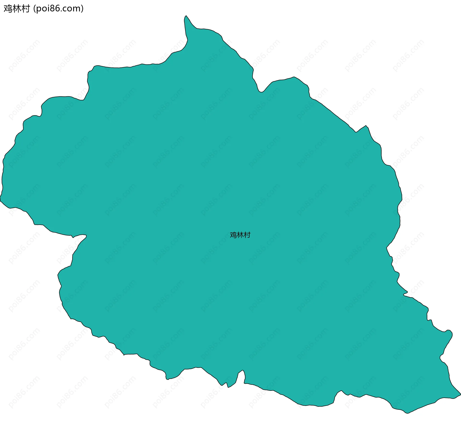鸡林村边界地图