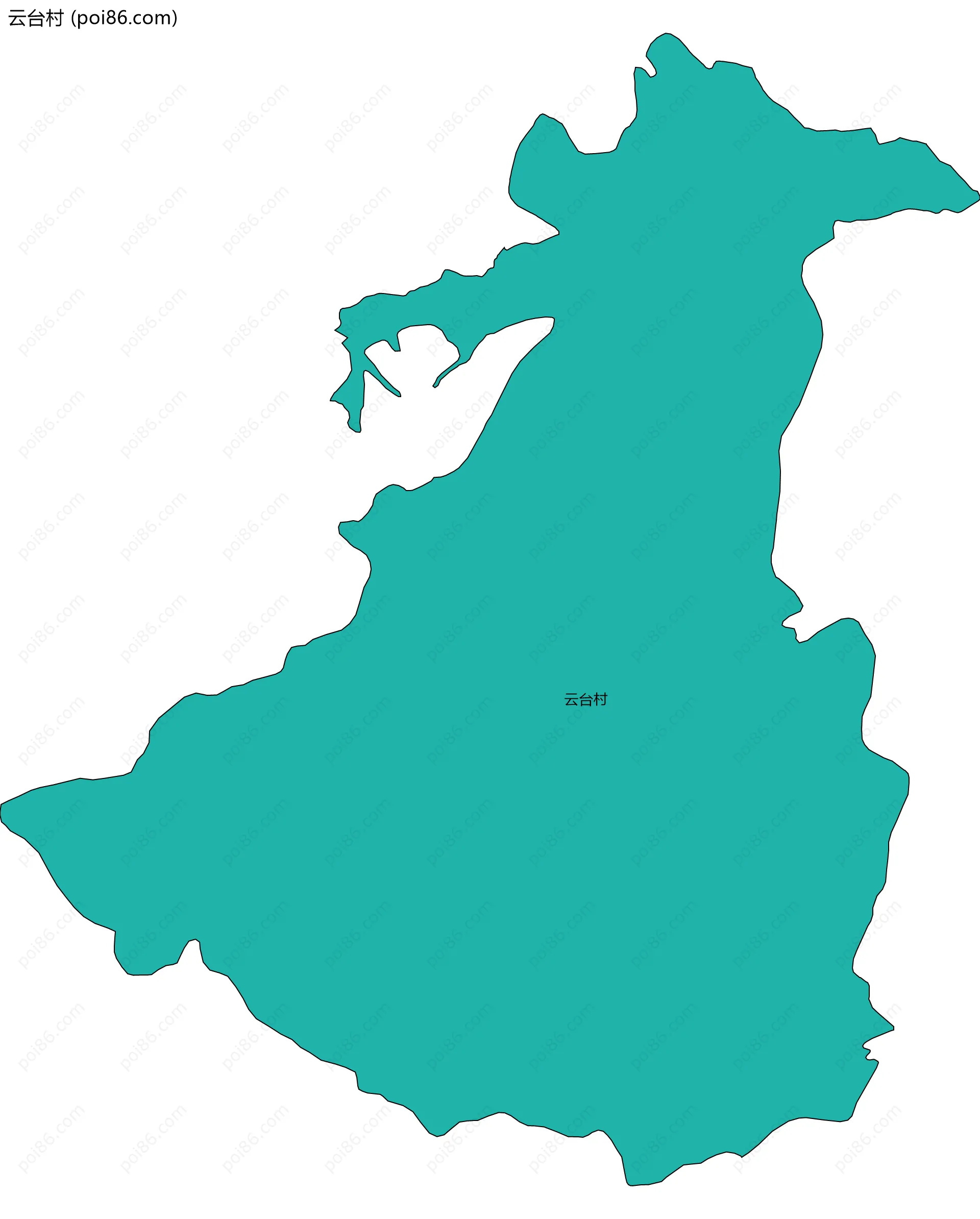 云台村边界地图