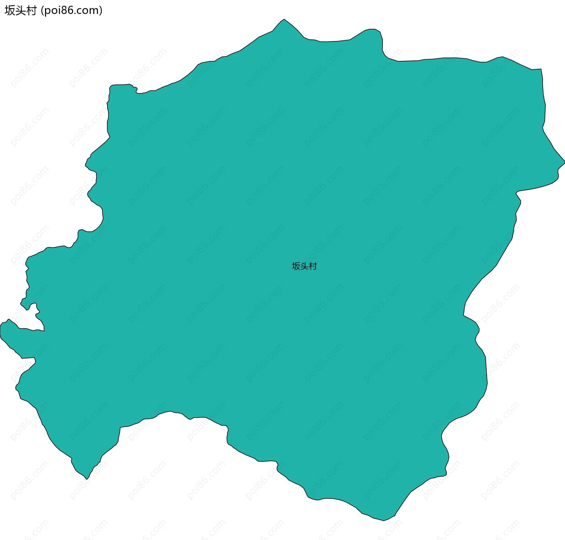 坂头村边界地图