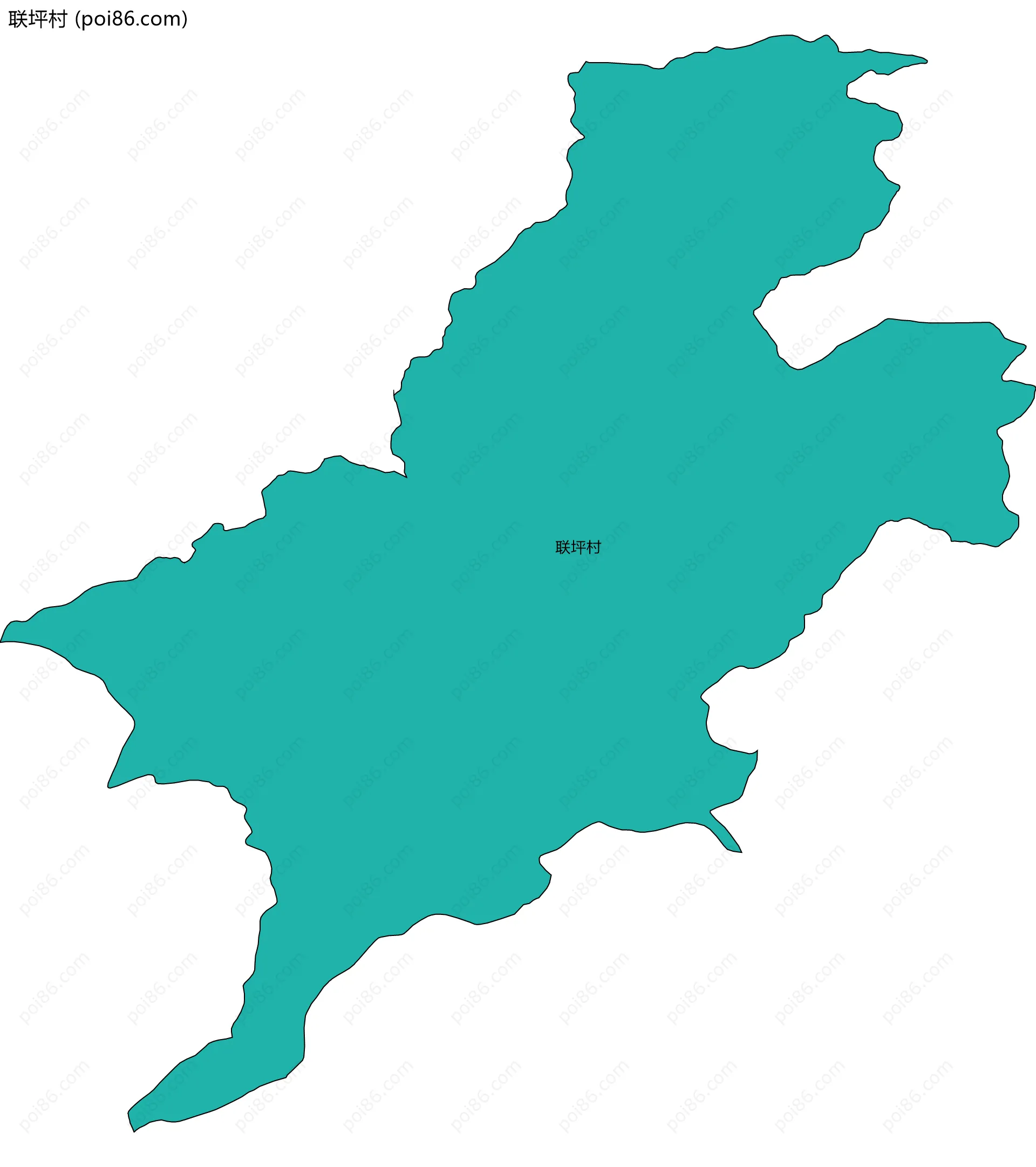 联坪村边界地图