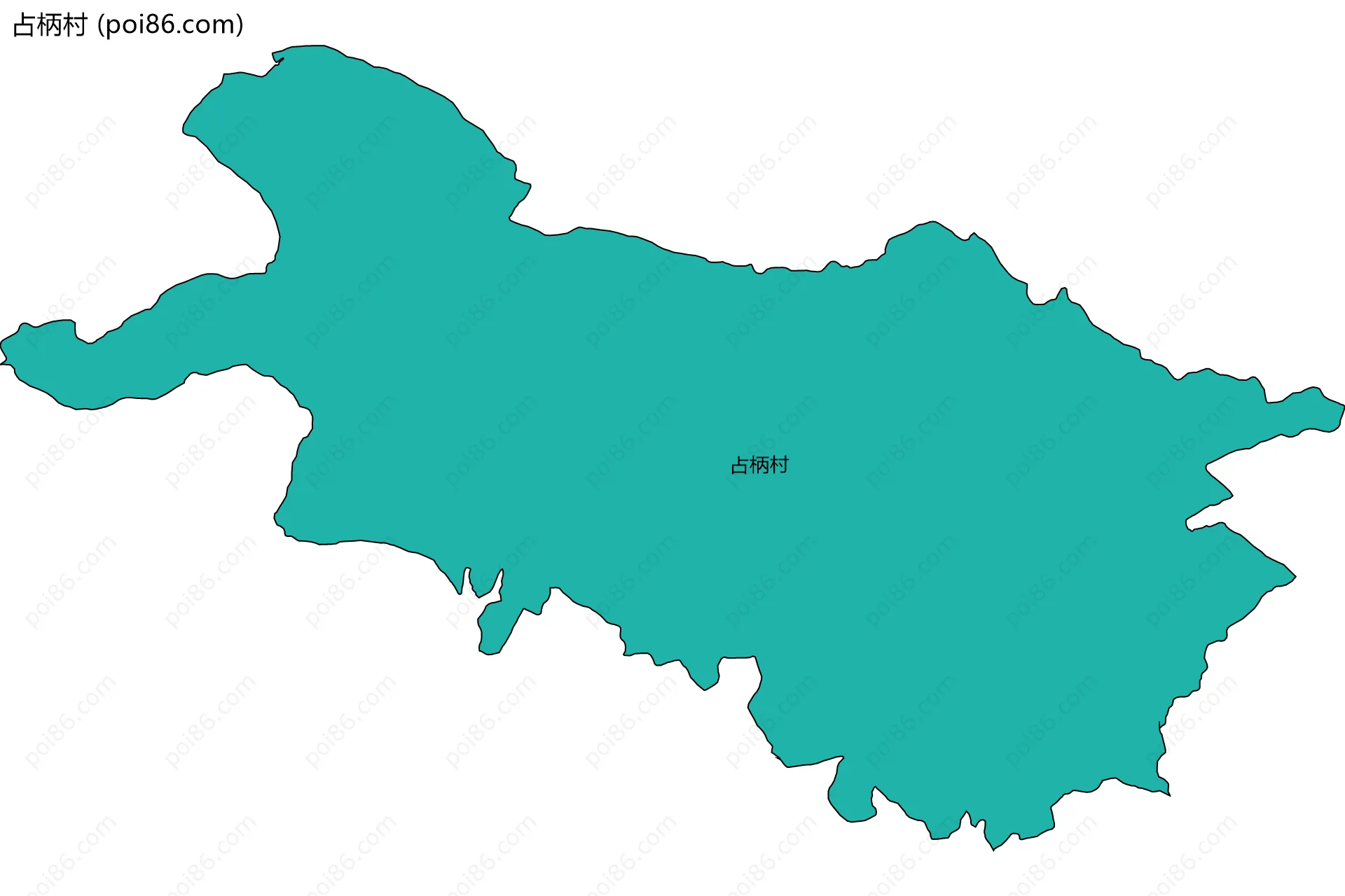 占柄村边界地图