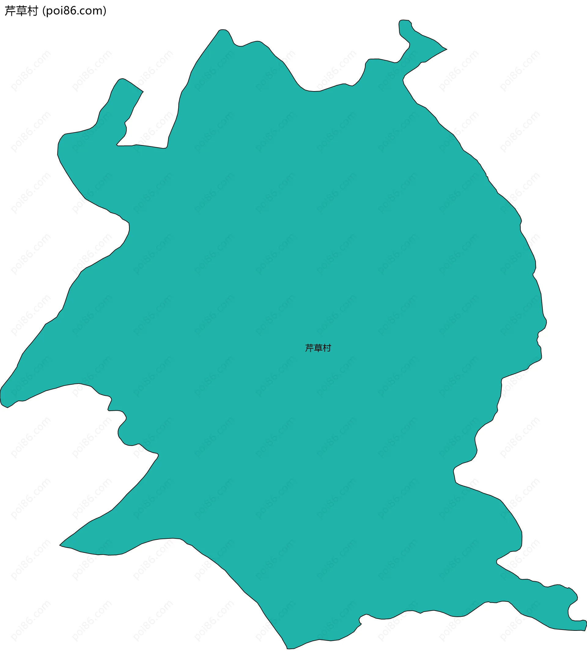 芹草村边界地图