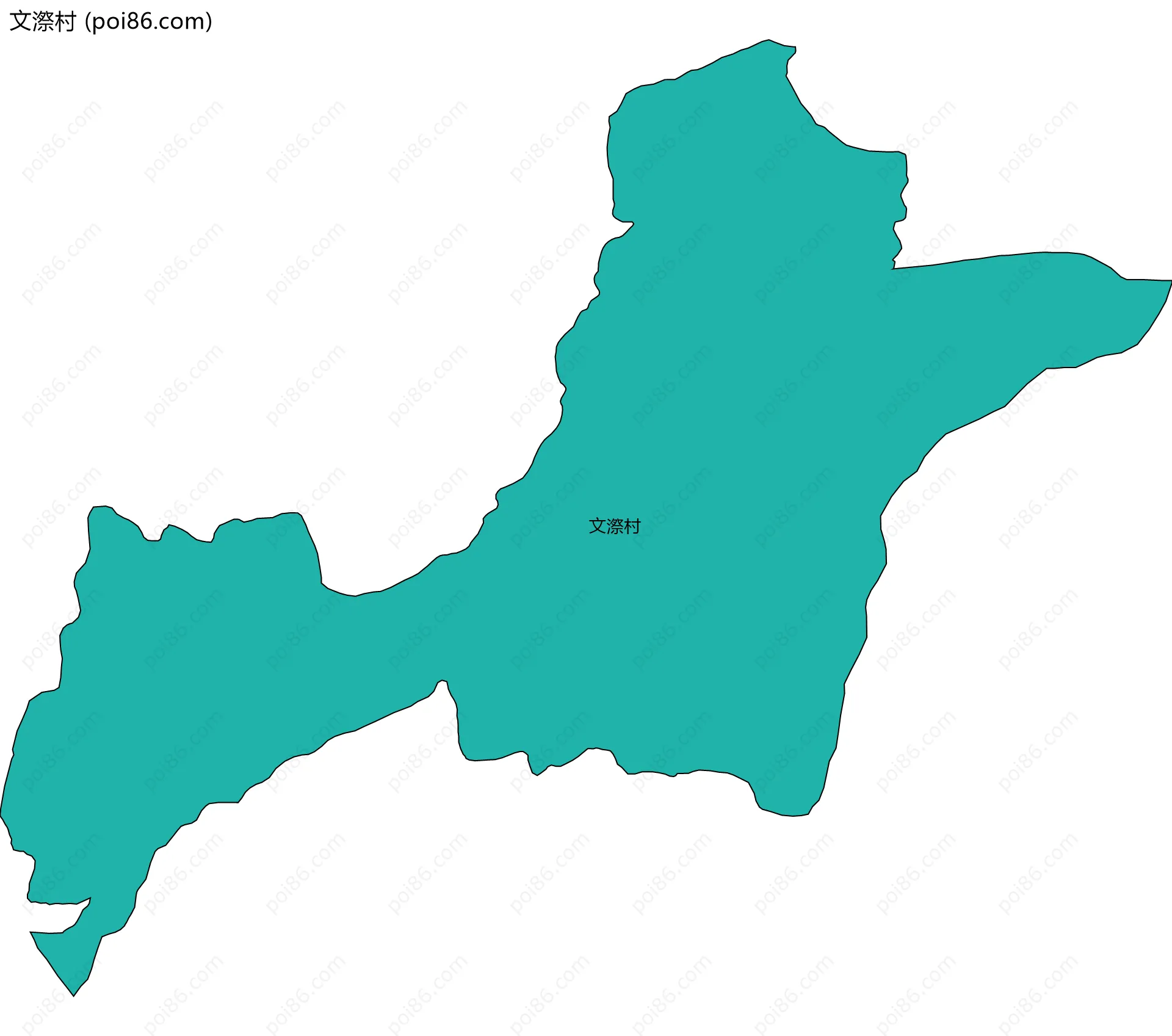 文漈村边界地图