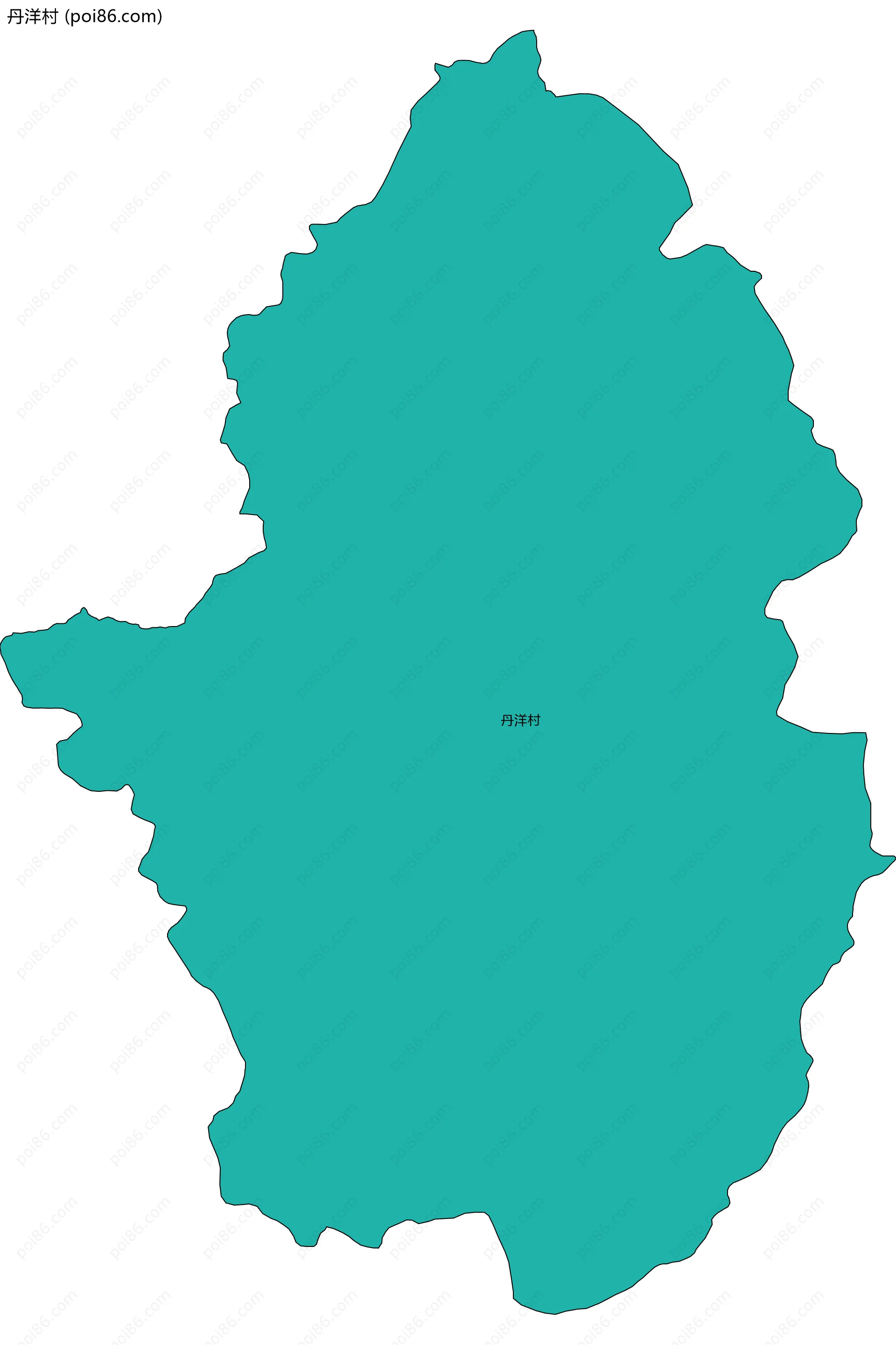 丹洋村边界地图