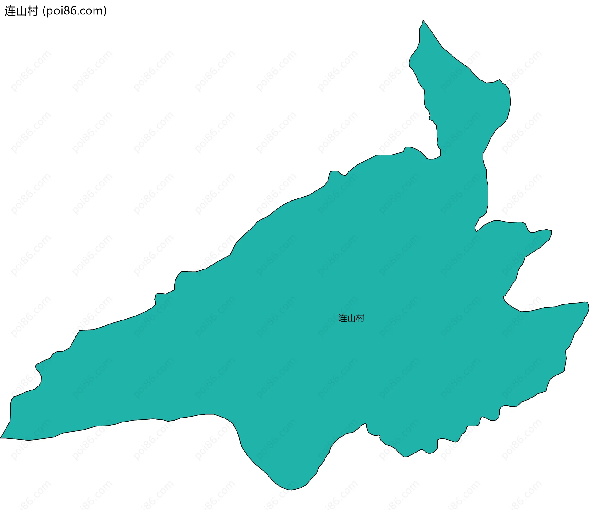 连山村边界地图