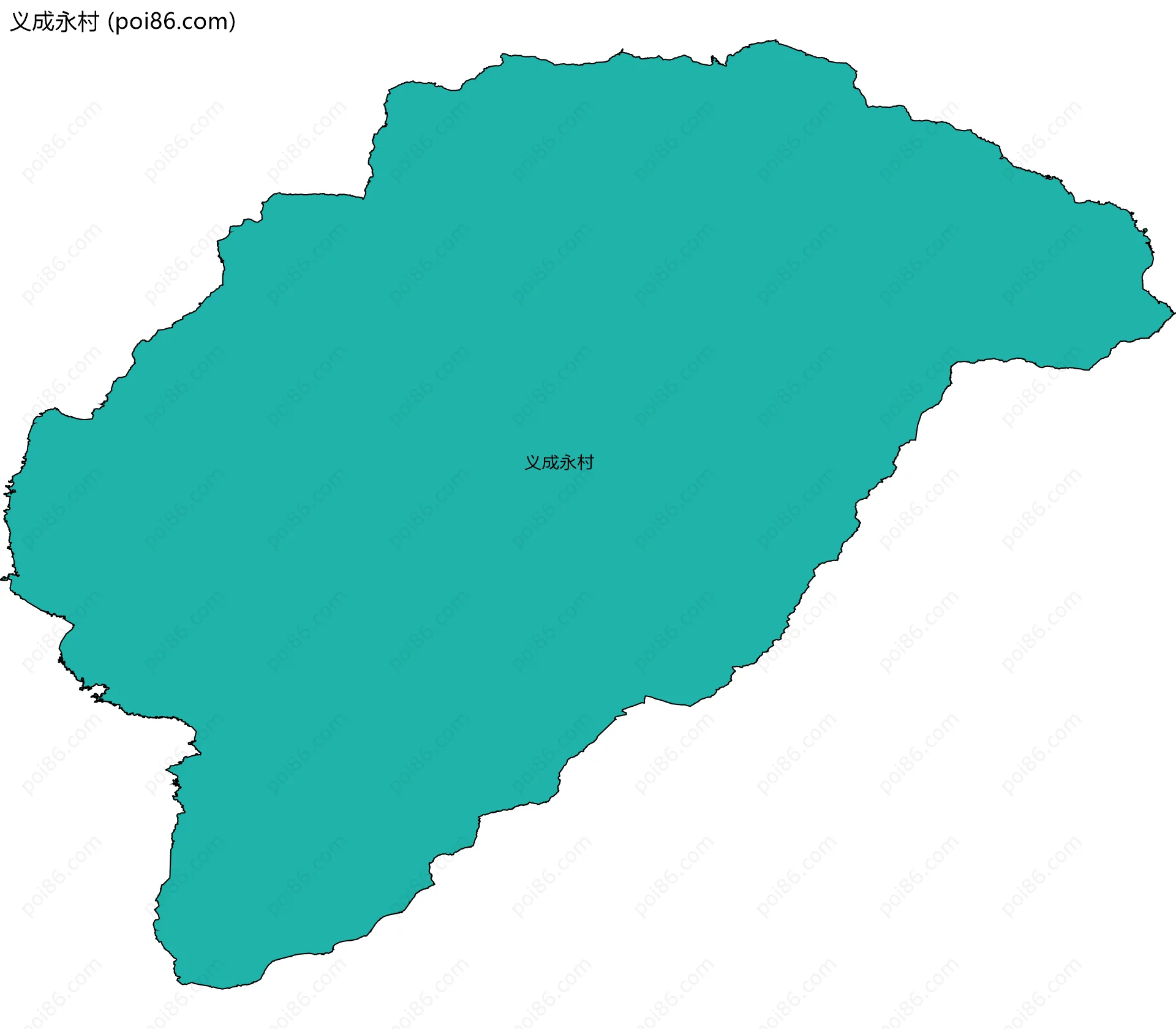 义成永村边界地图