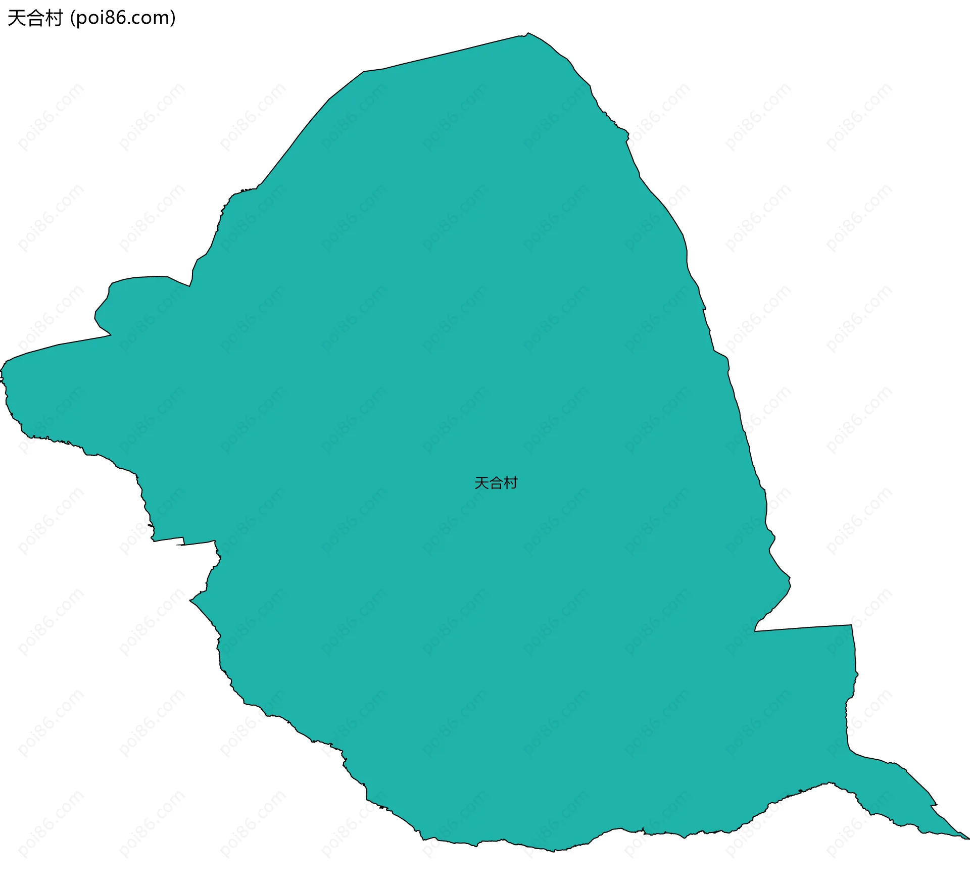天合村边界地图