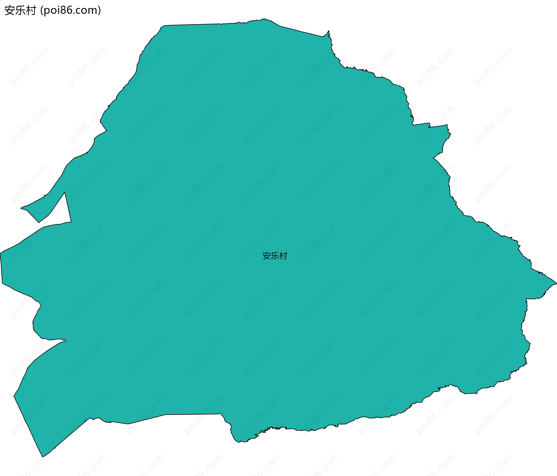 安乐村边界地图