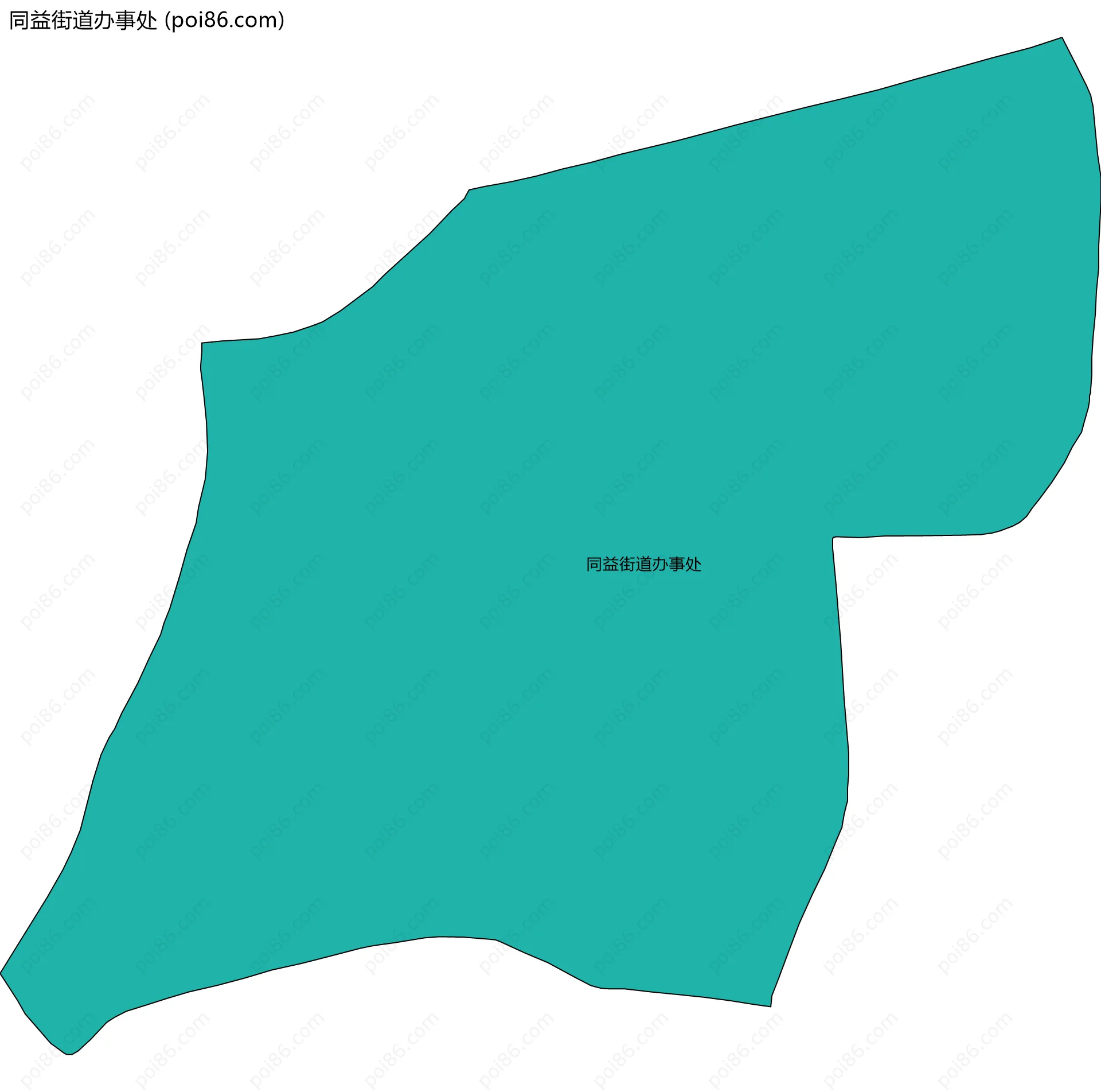 同益街道办事处边界地图