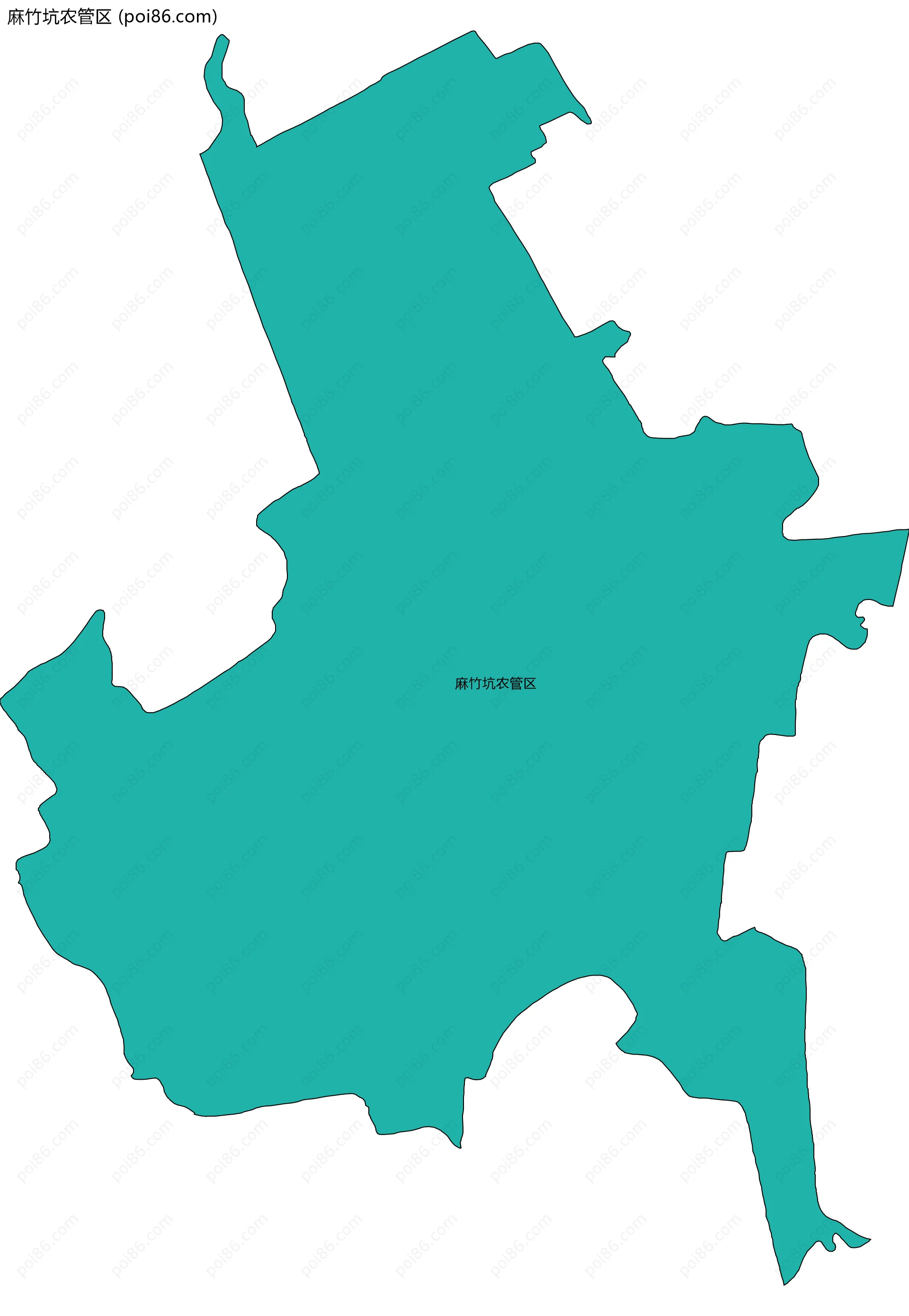 麻竹坑农管区边界地图