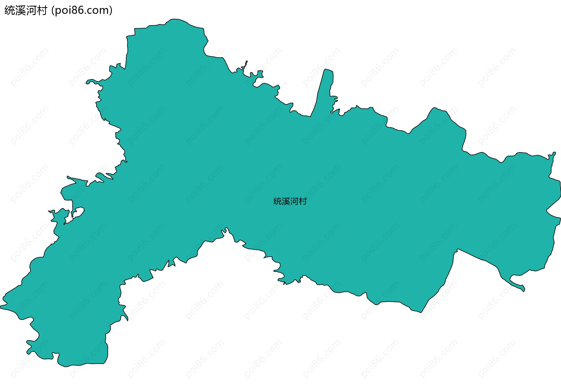 统溪河村边界地图