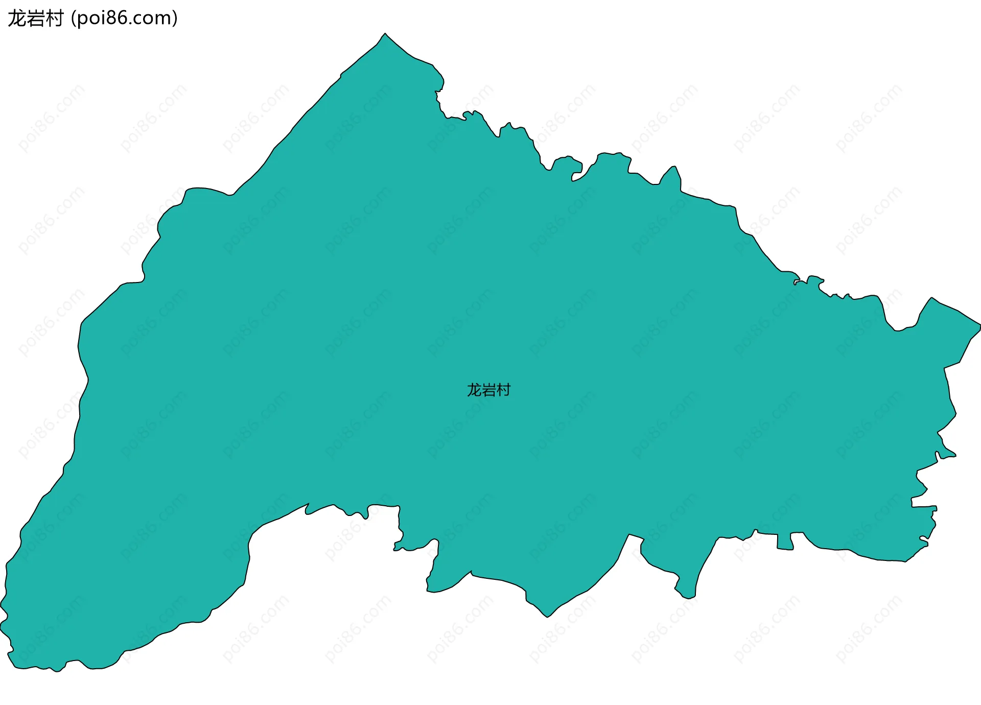 龙岩村边界地图