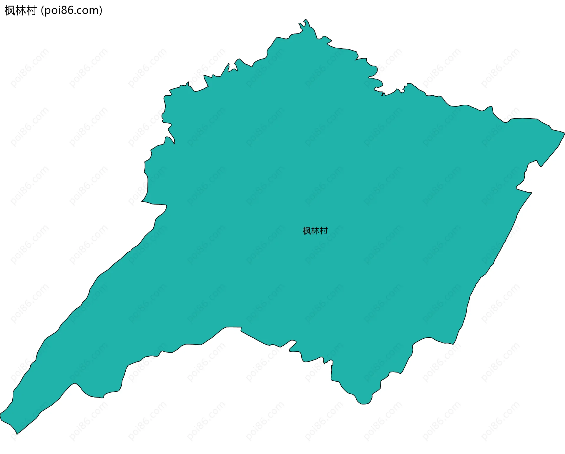 枫林村边界地图