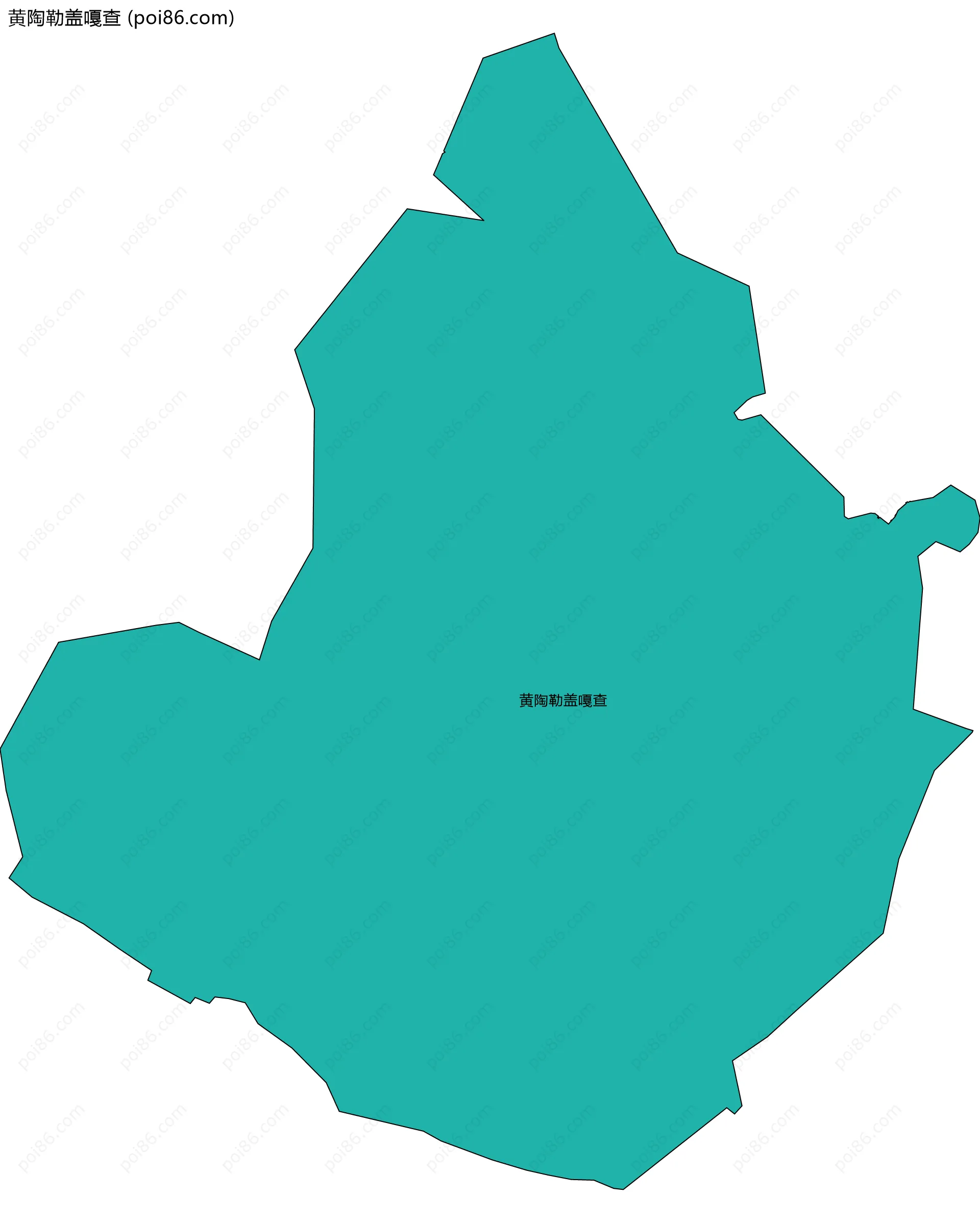 黄陶勒盖嘎查边界地图