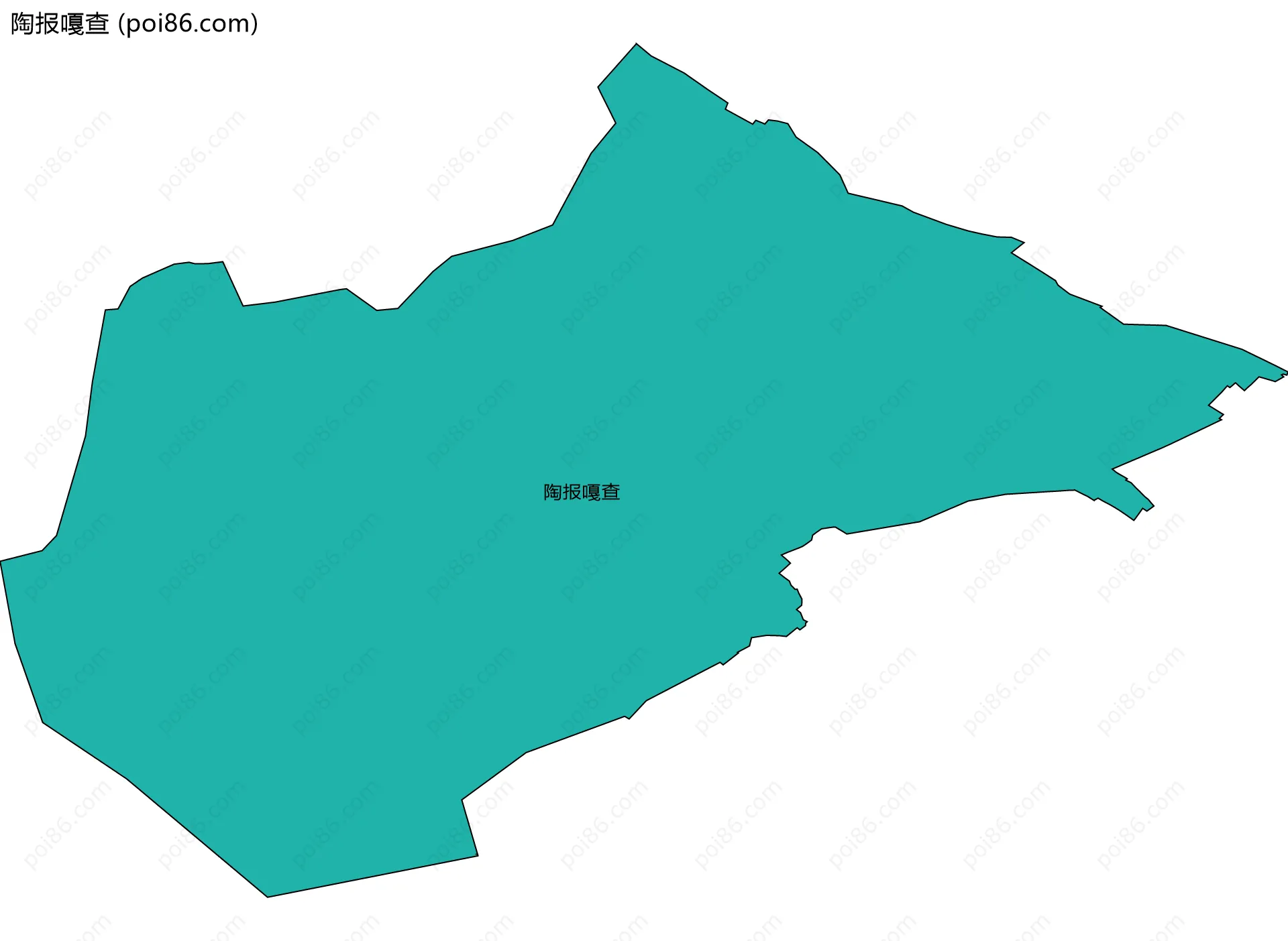 陶报嘎查边界地图