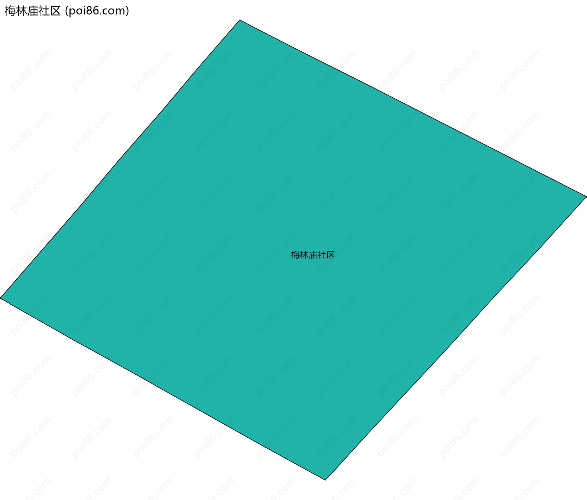 梅林庙社区边界地图