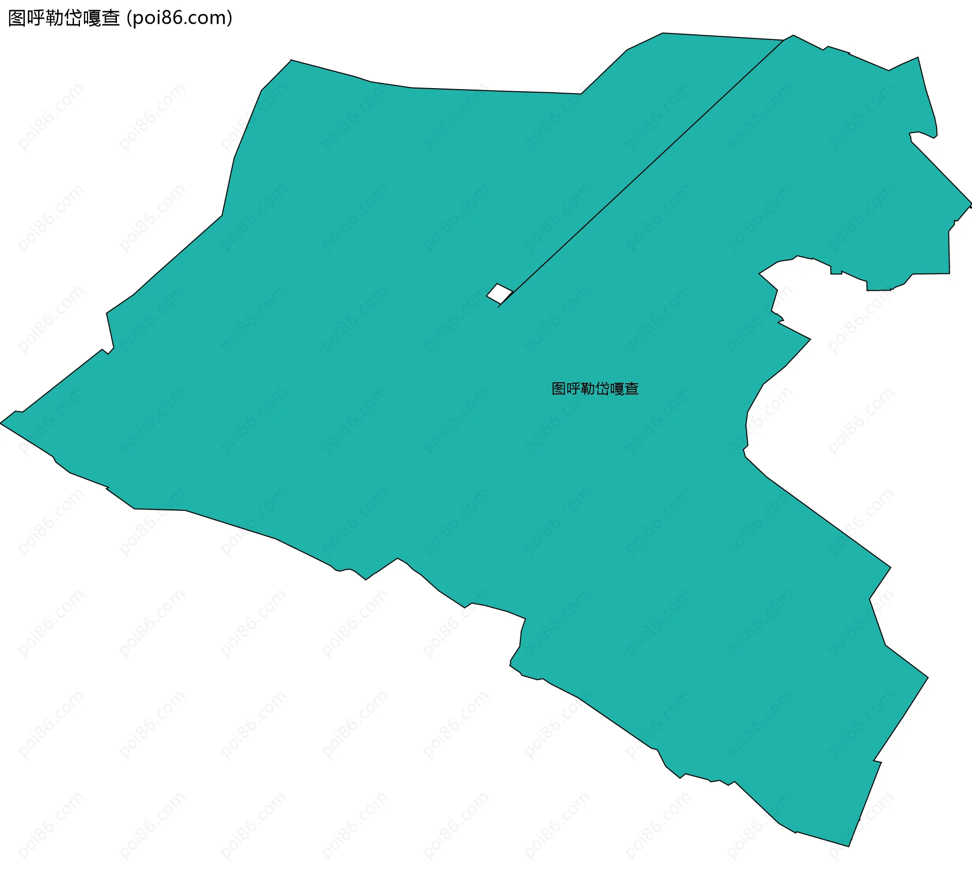 图呼勒岱嘎查边界地图