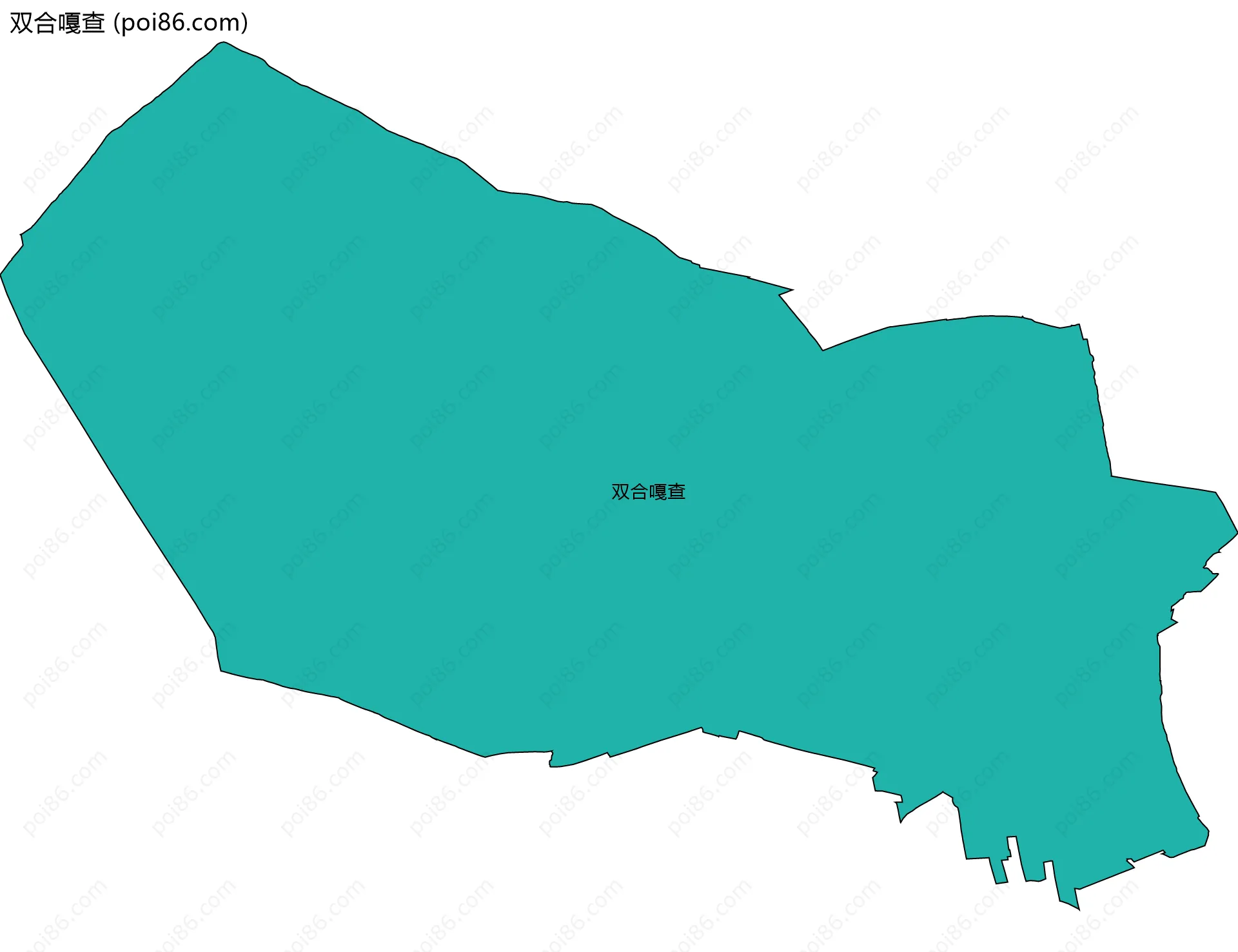双合嘎查边界地图