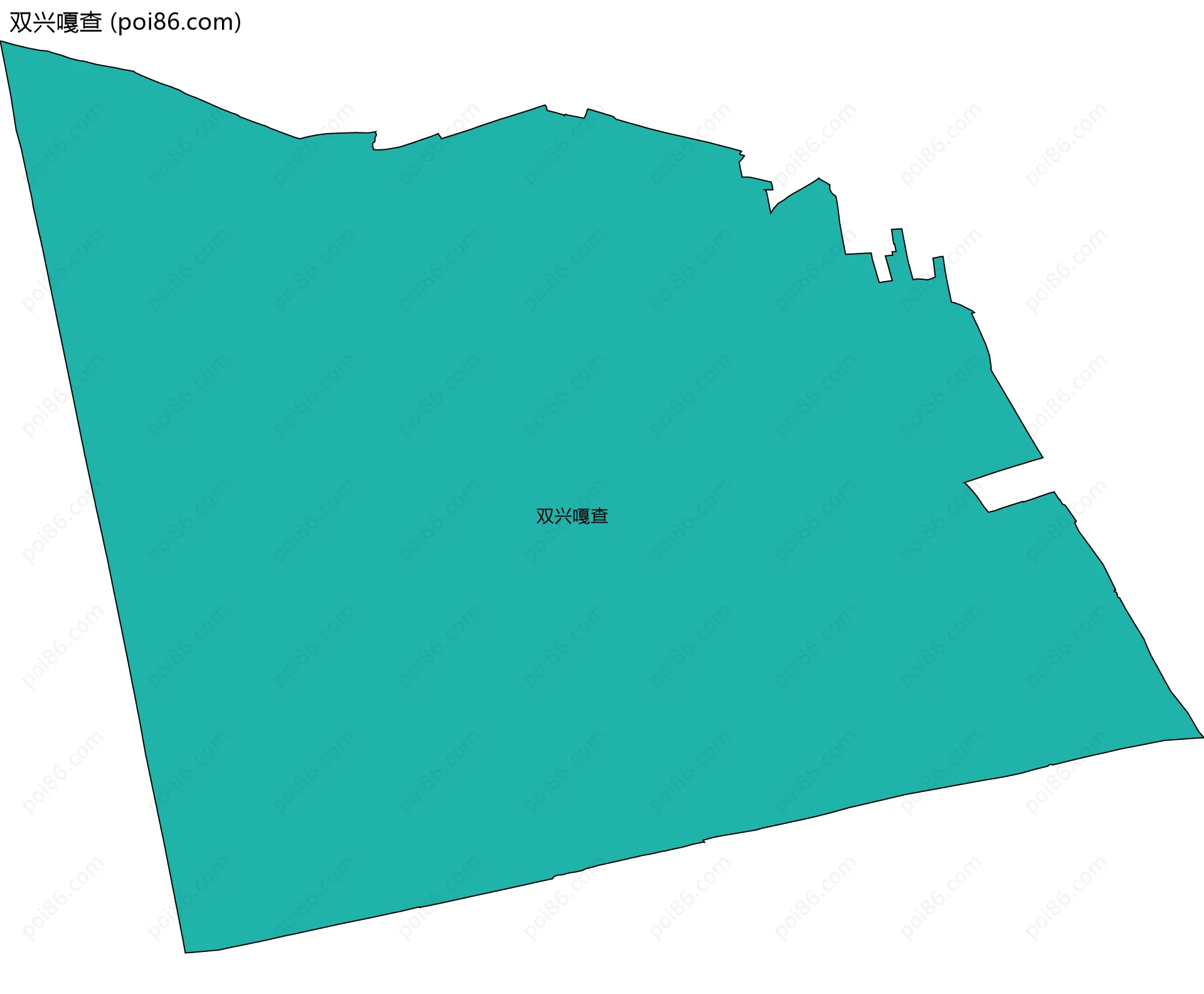 双兴嘎查边界地图