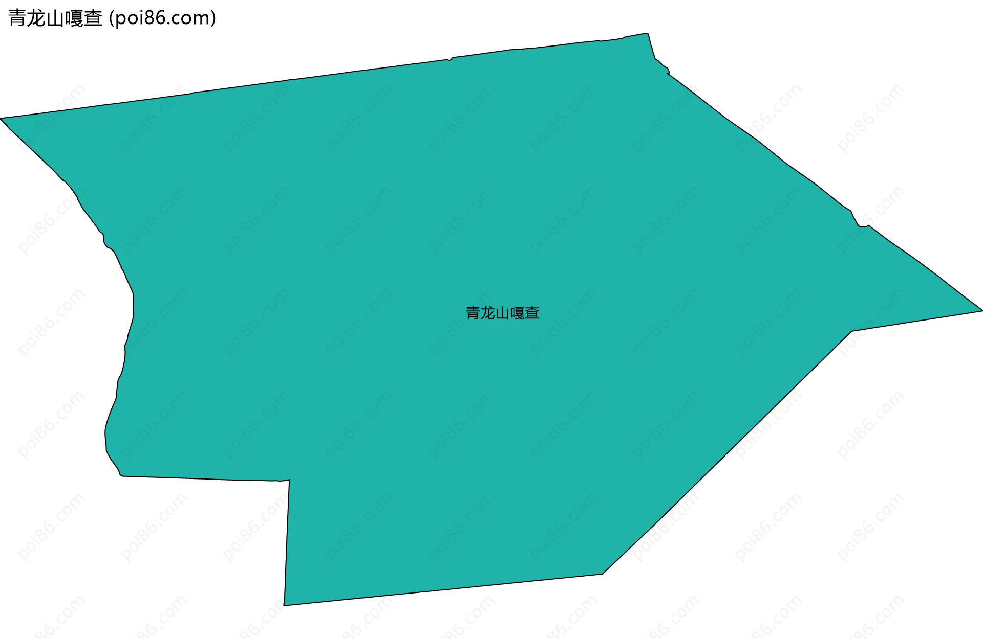 青龙山嘎查边界地图