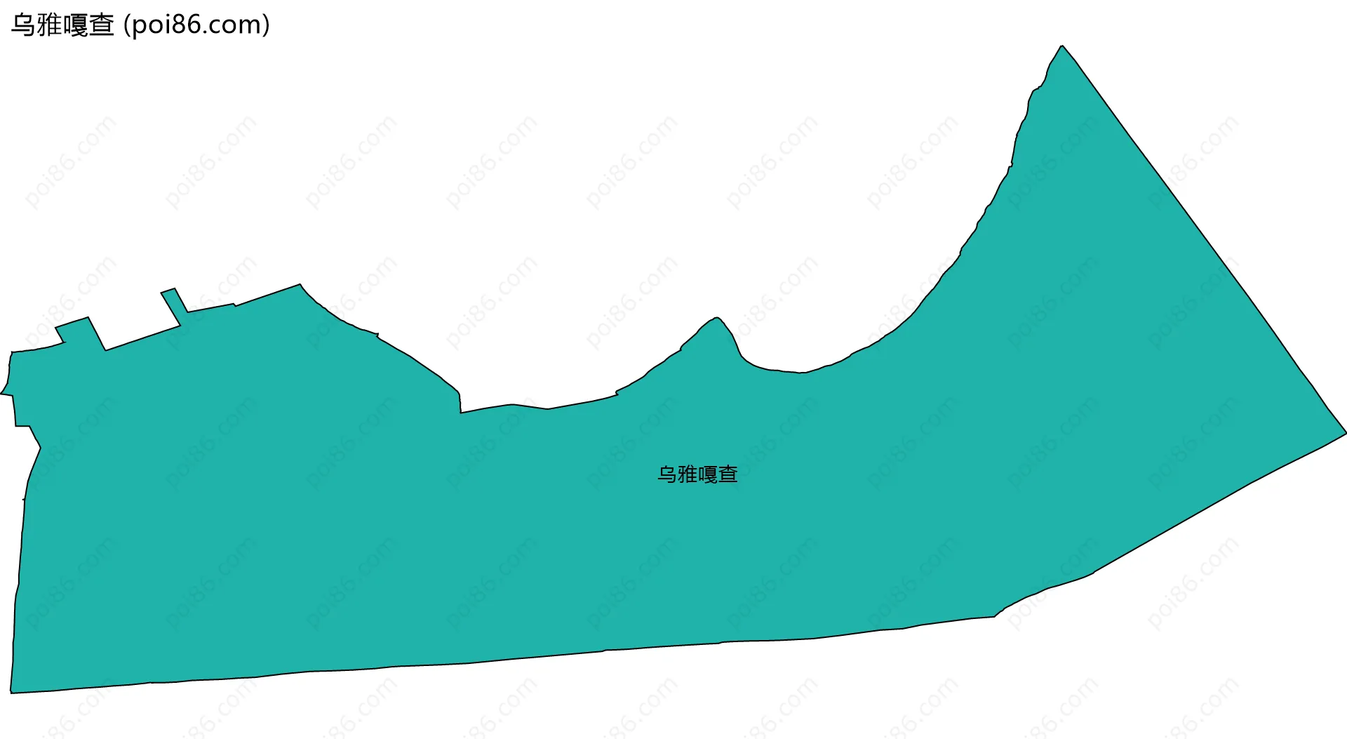 乌雅嘎查边界地图