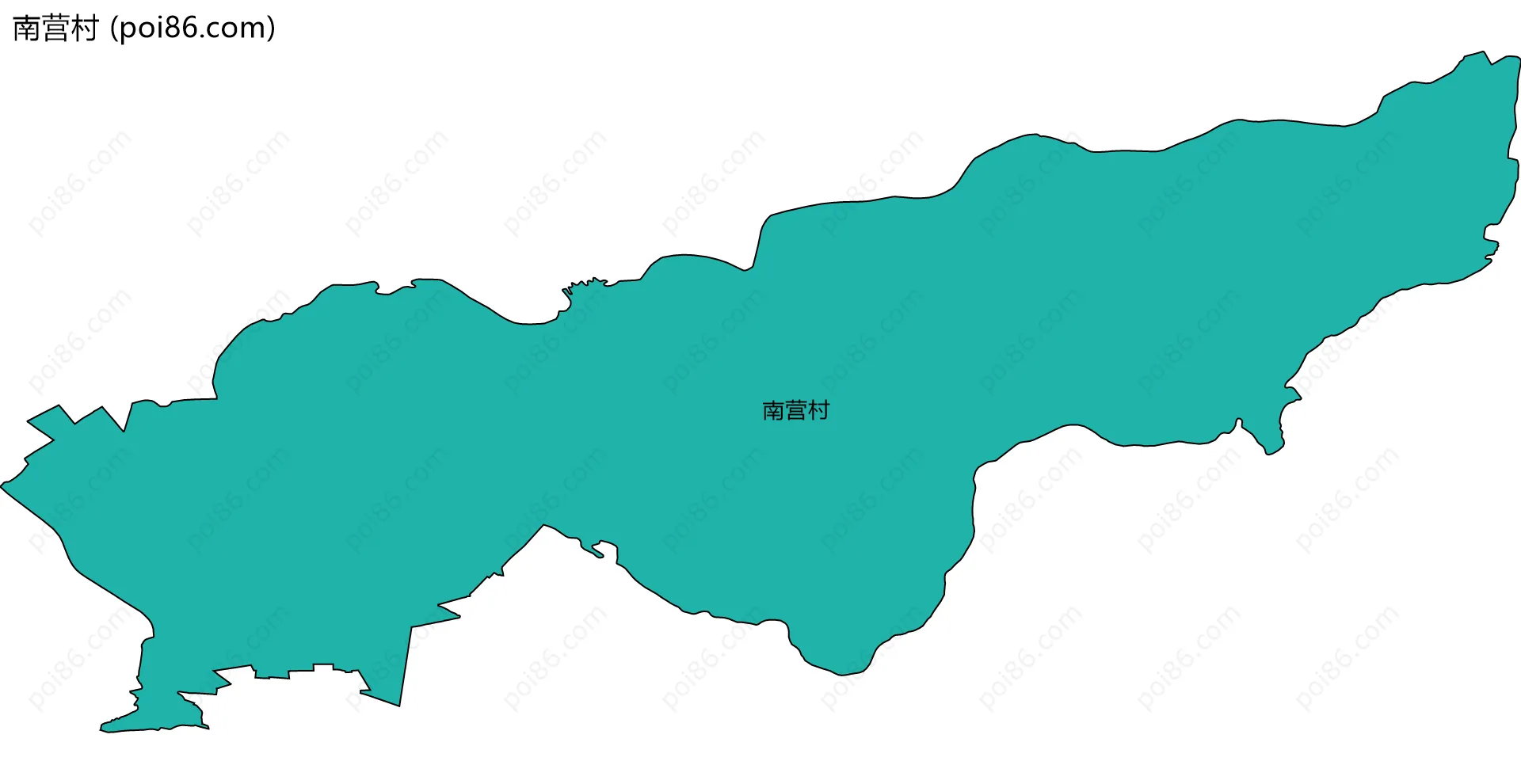 南营村边界地图