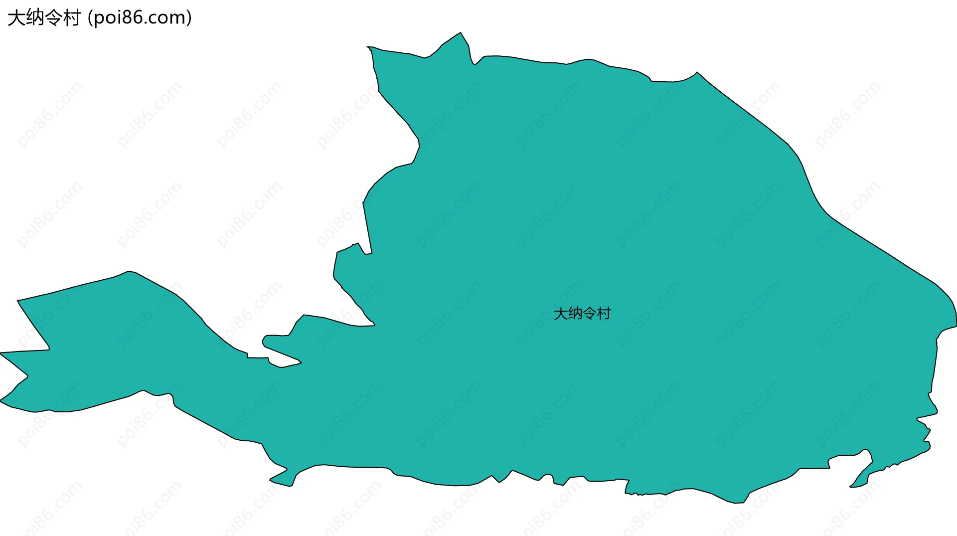 大纳令村边界地图