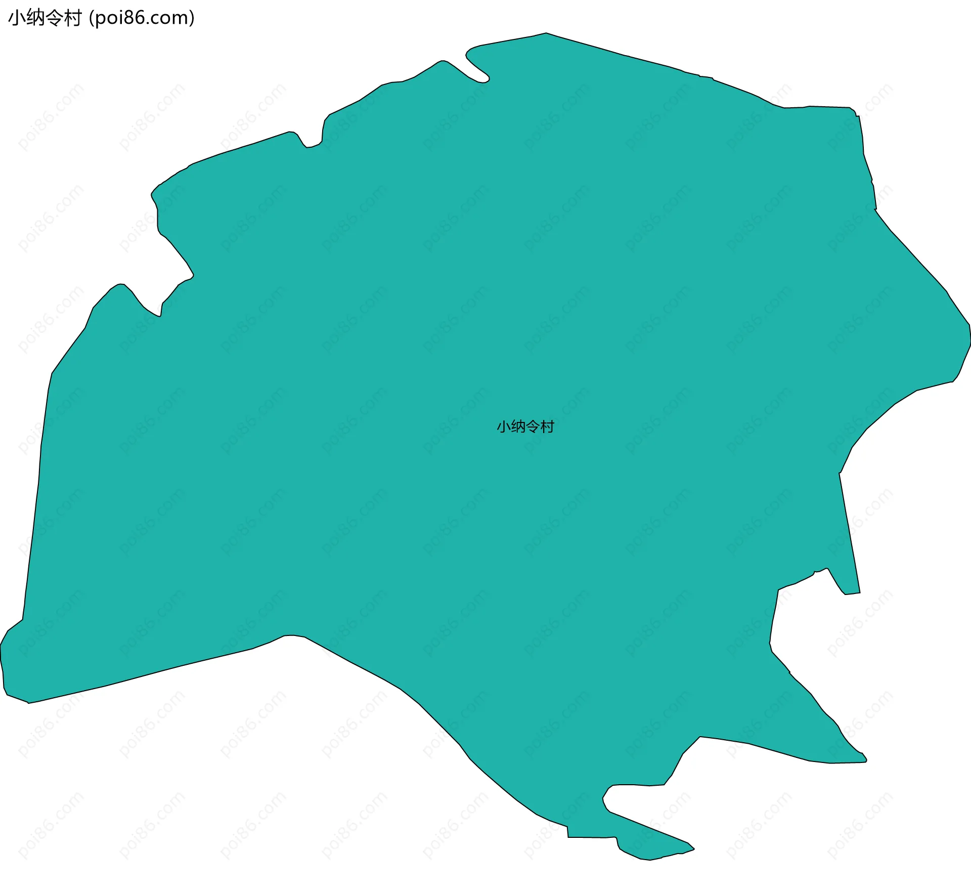 小纳令村边界地图