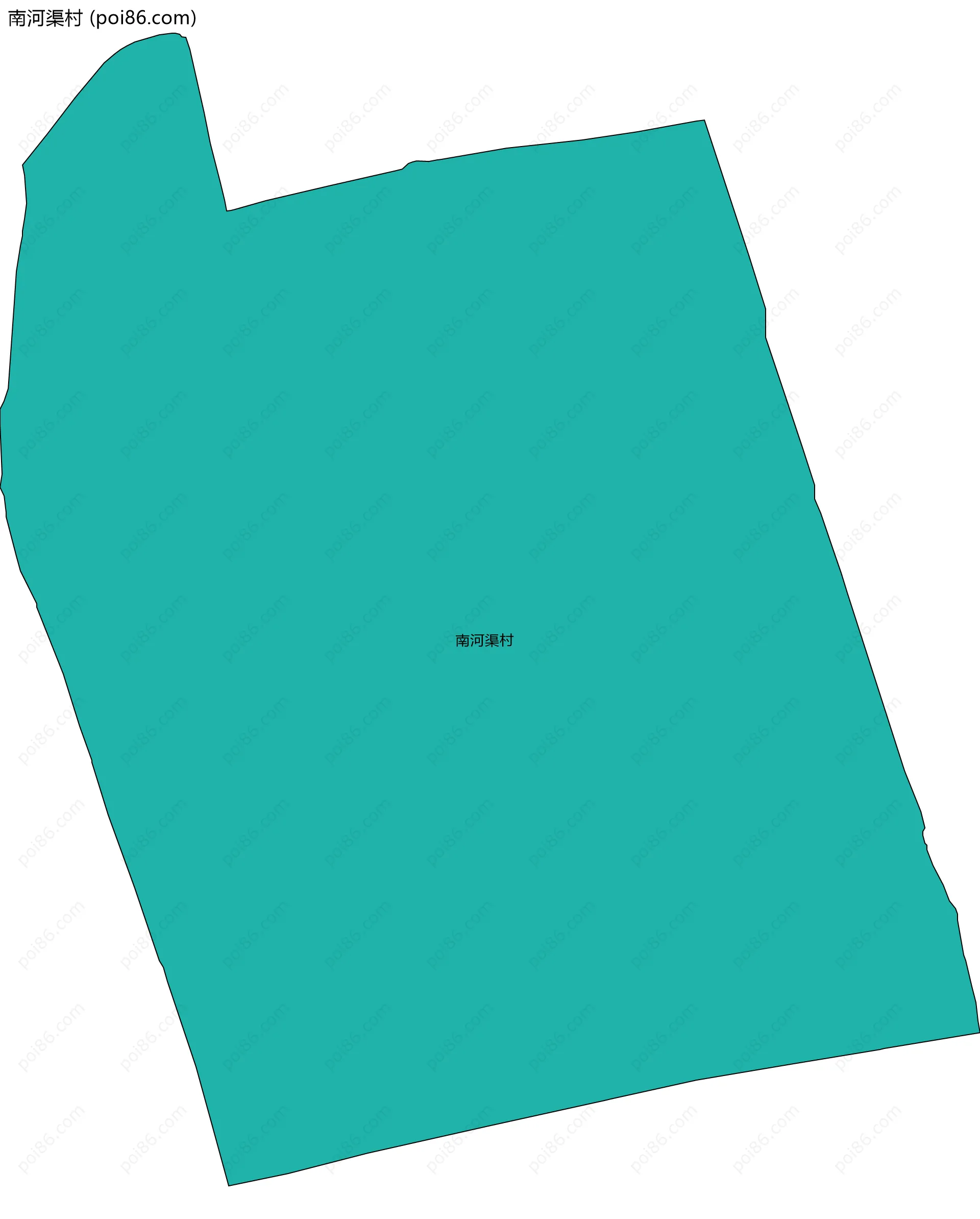 南河渠村边界地图