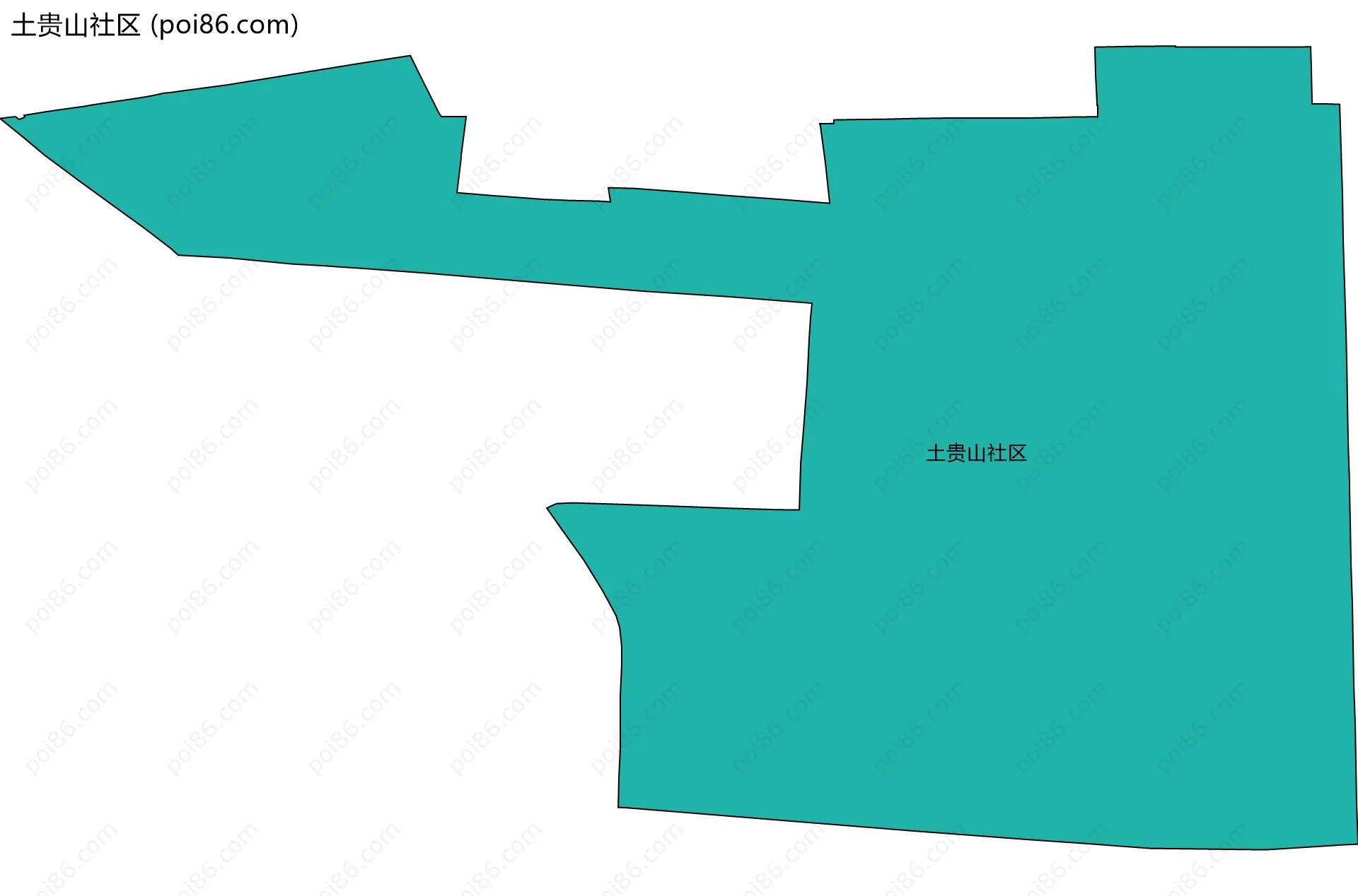 土贵山社区边界地图