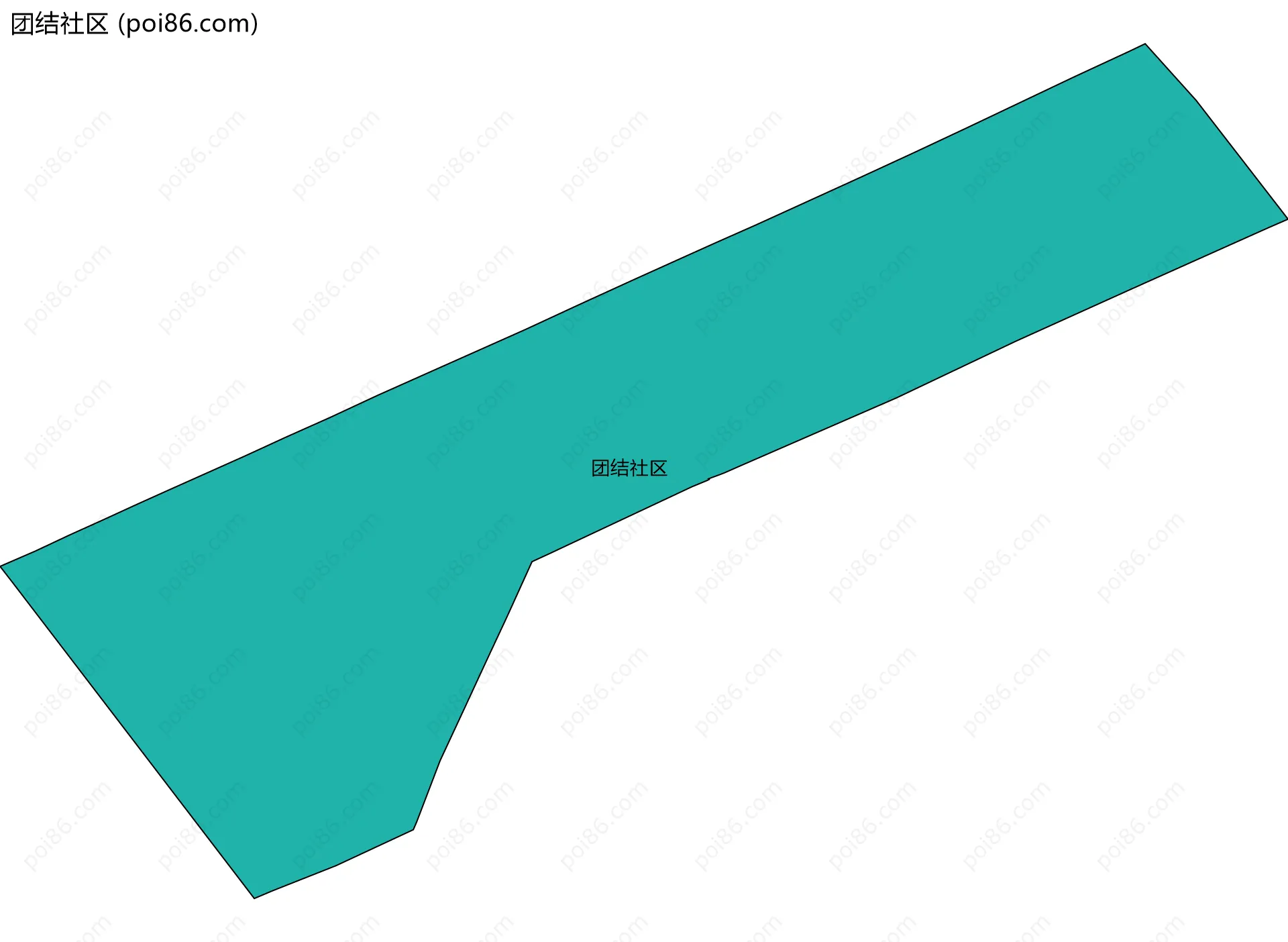 团结社区边界地图