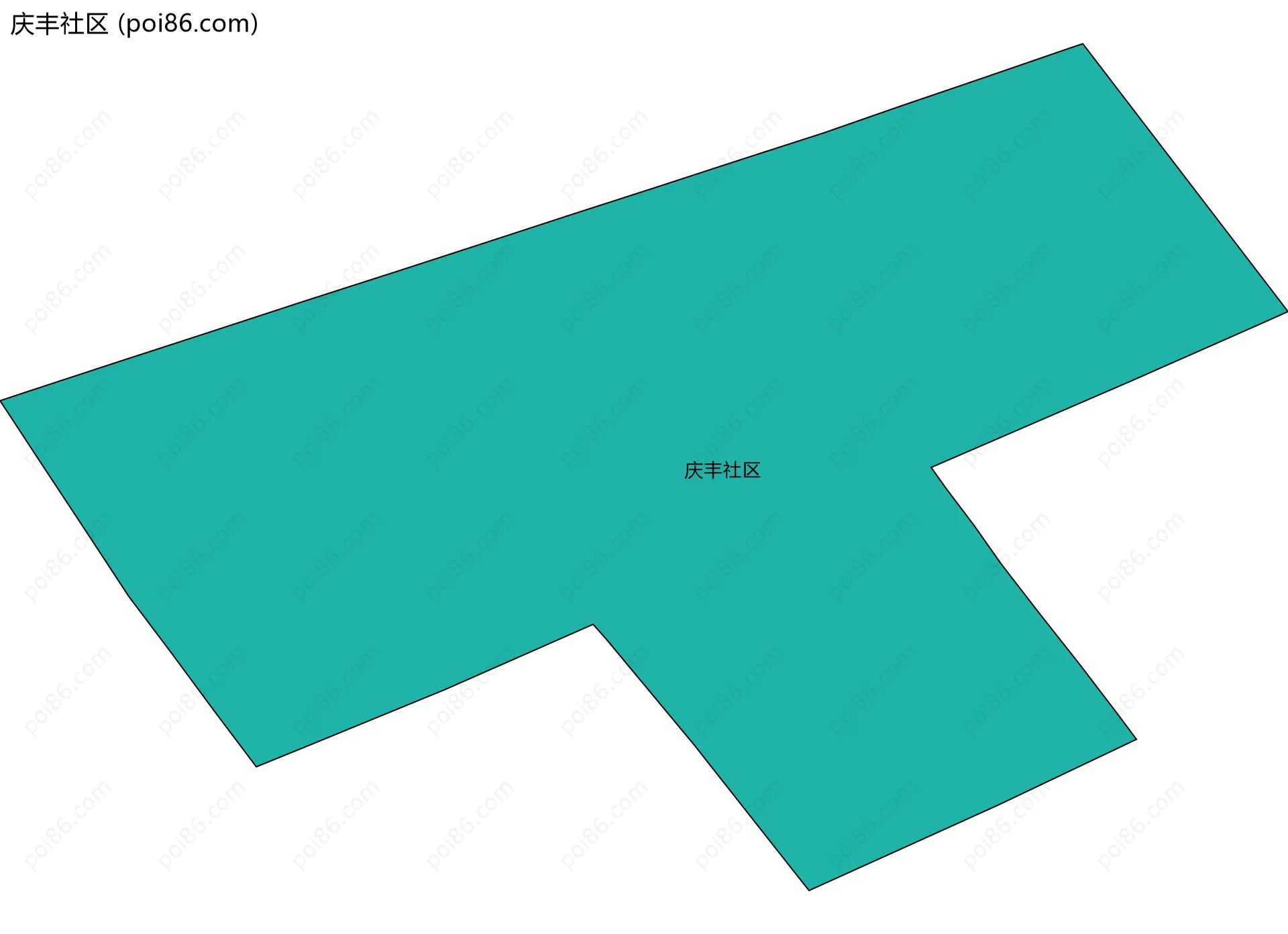 庆丰社区边界地图