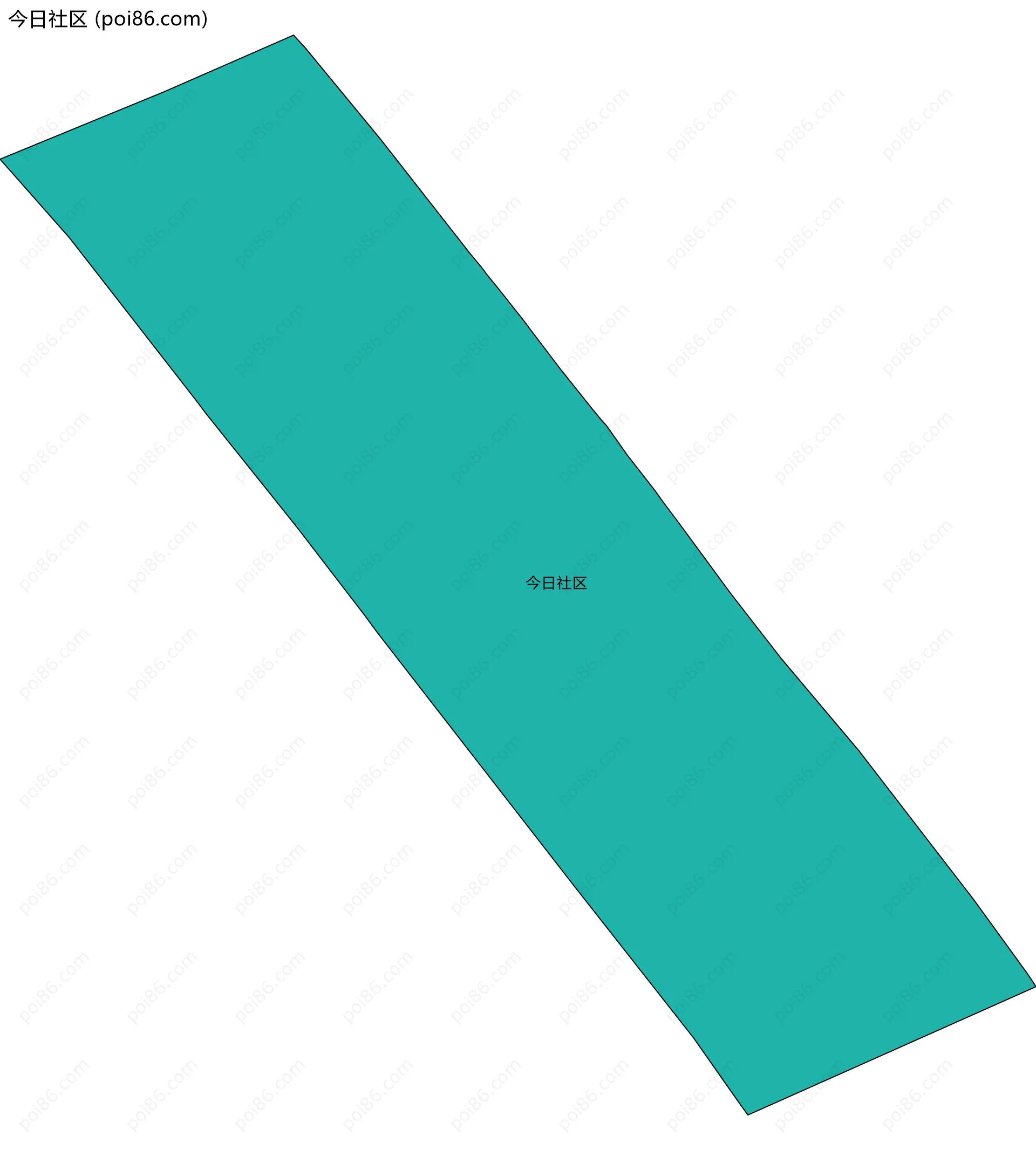 今日社区边界地图