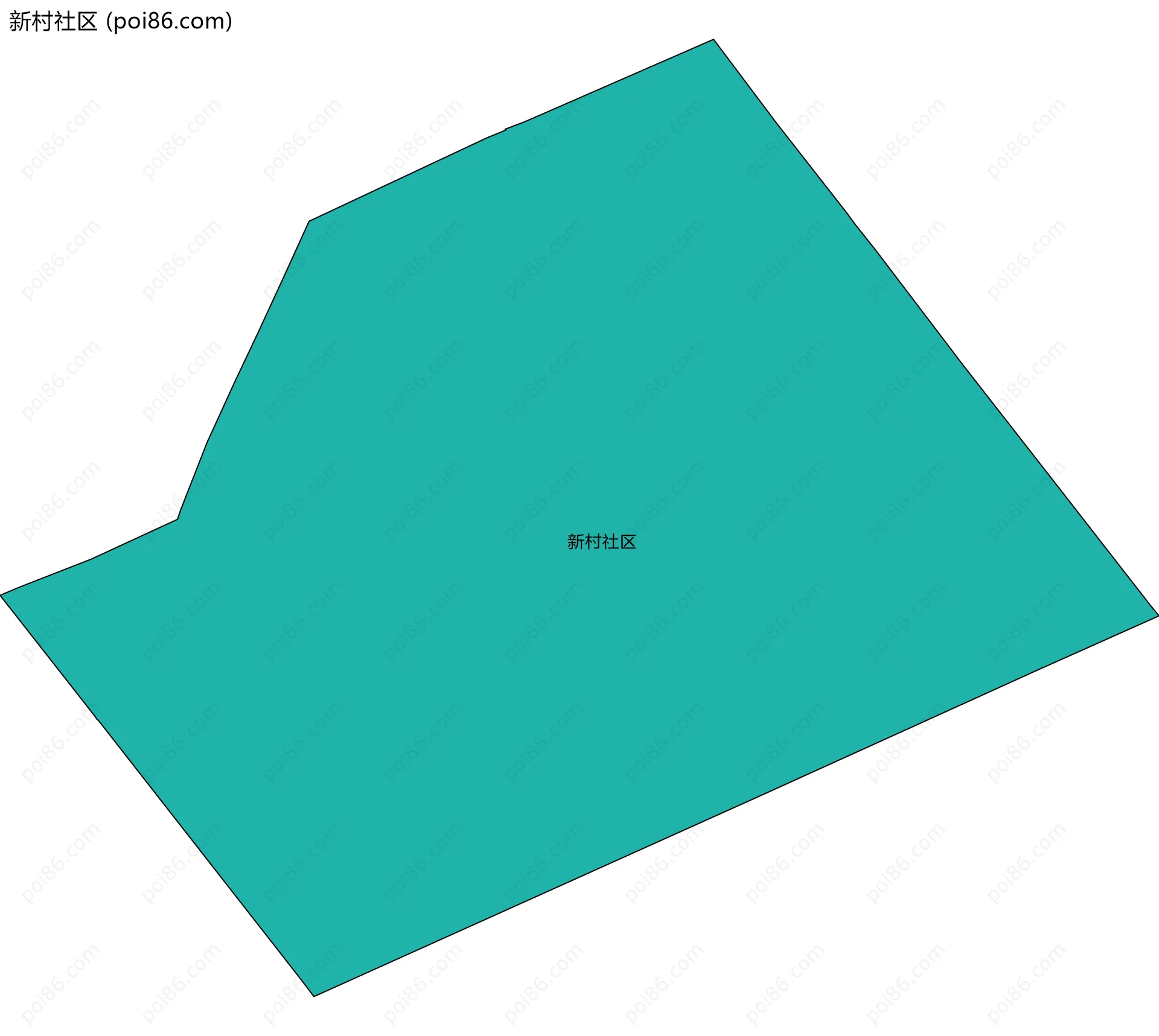 新村社区边界地图