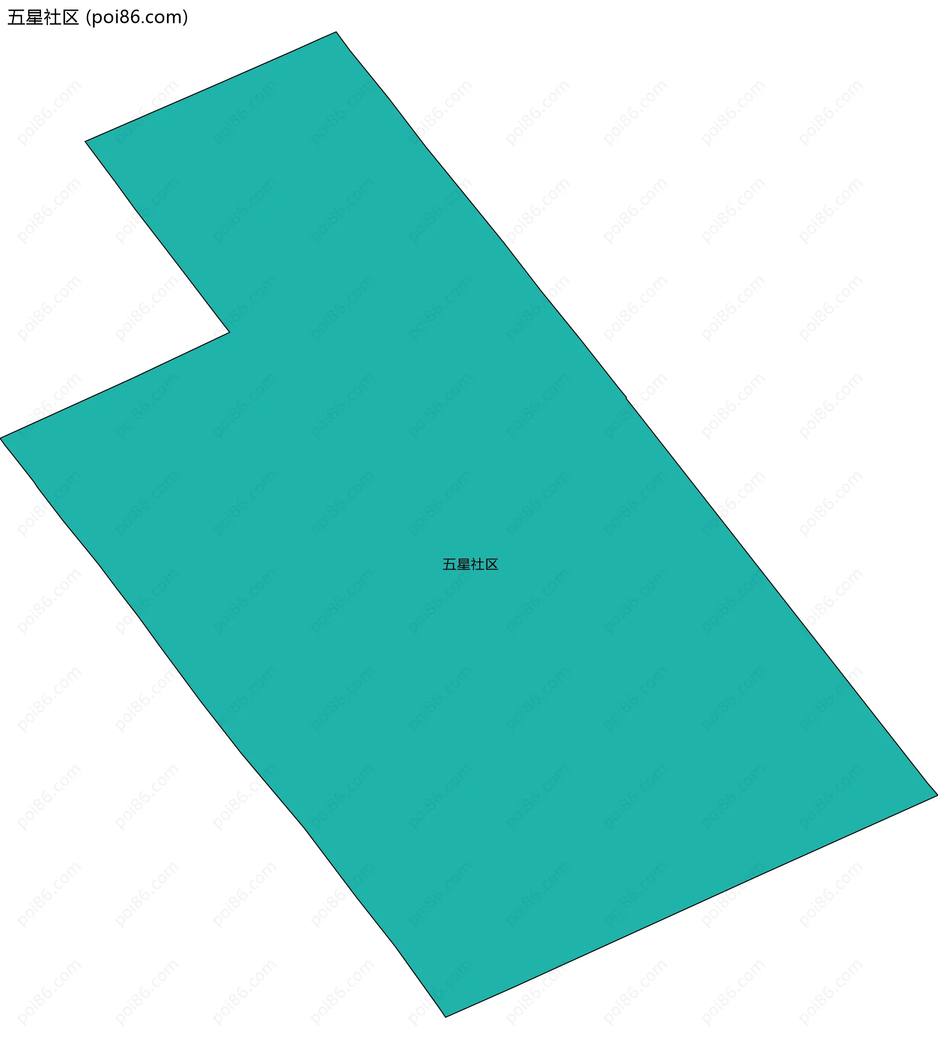 五星社区边界地图