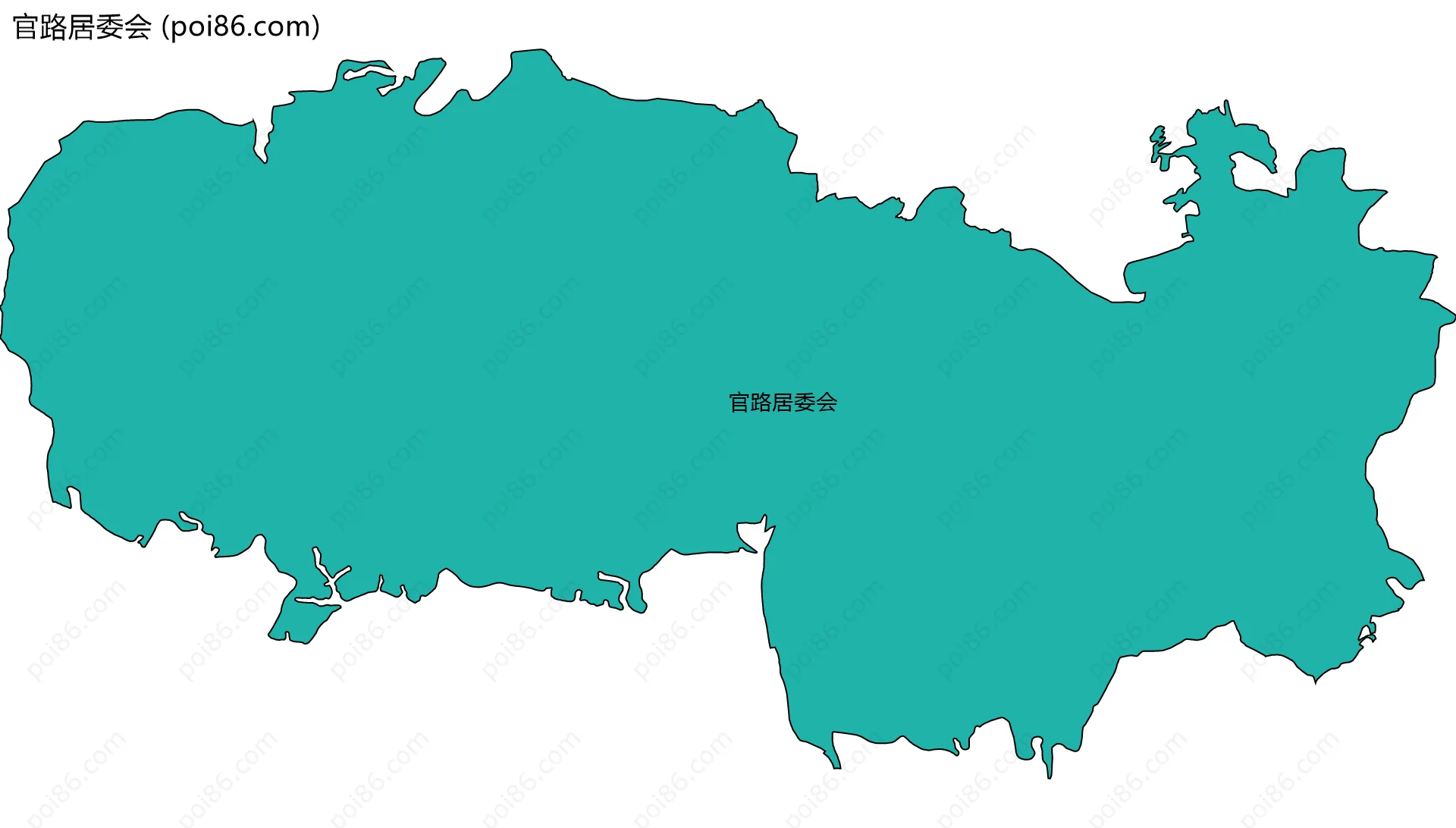 官路居委会边界地图