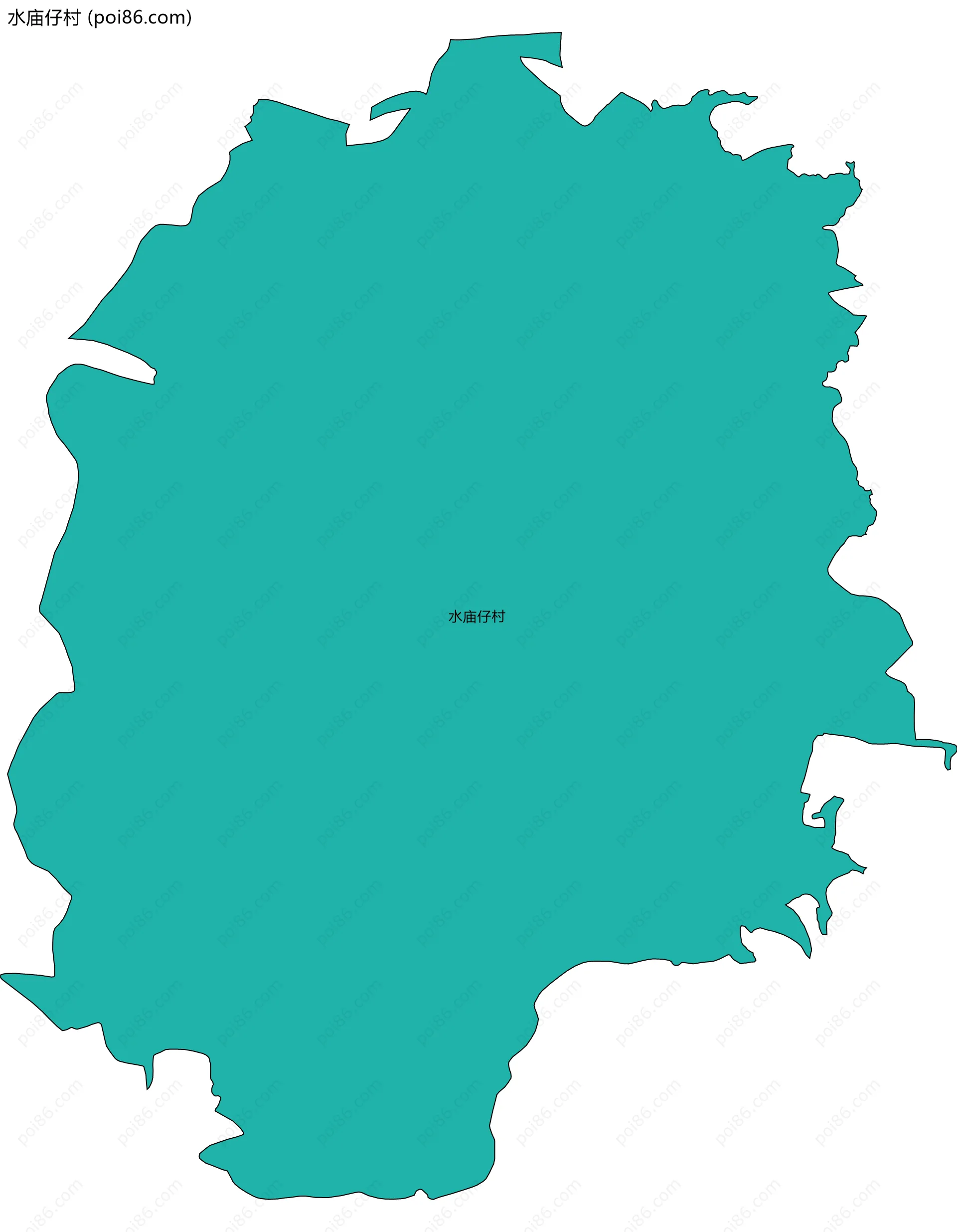 水庙仔村边界地图