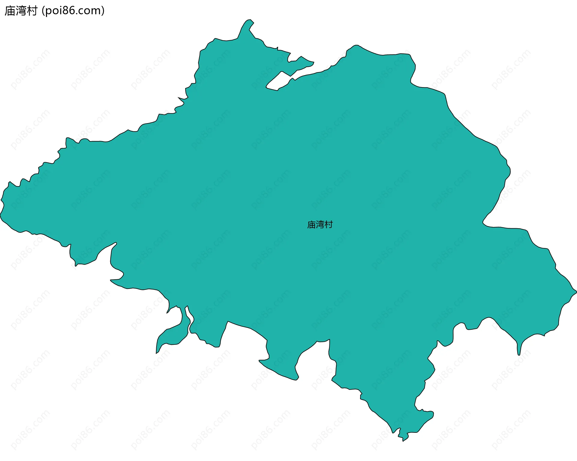 庙湾村边界地图