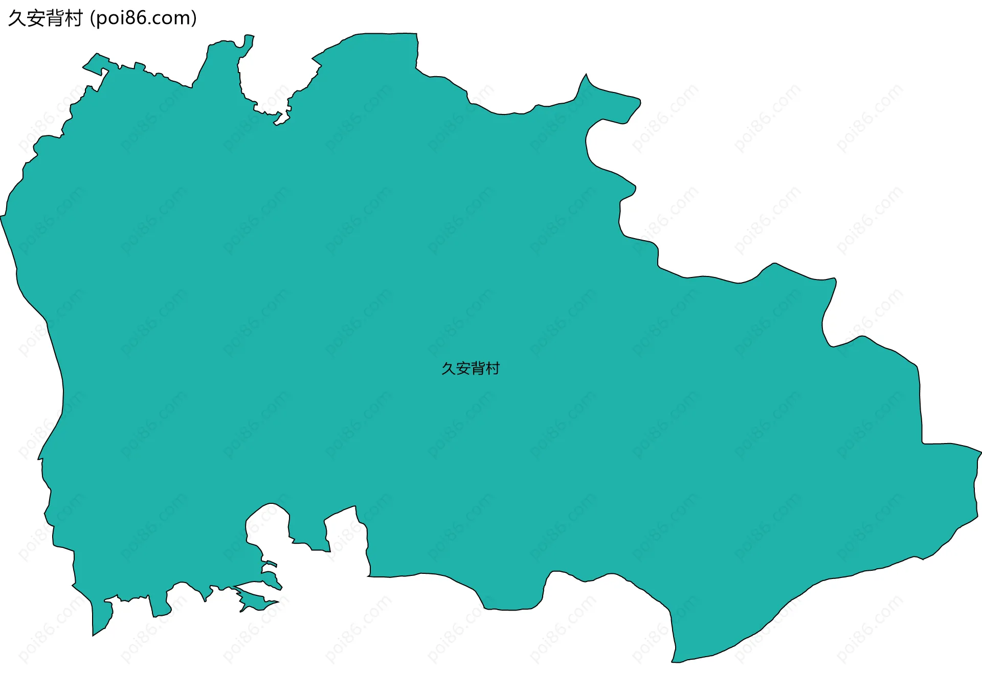 久安背村边界地图